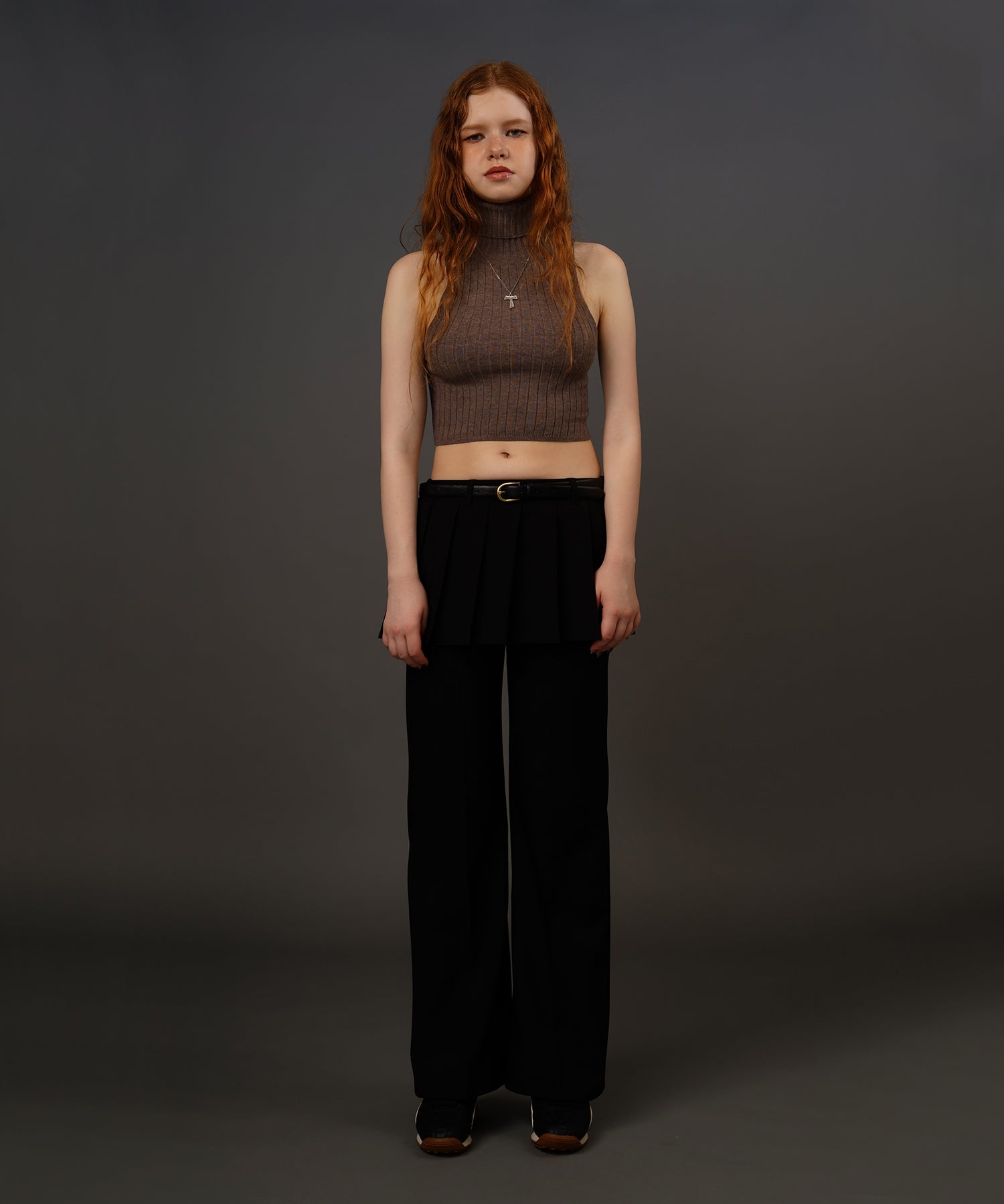 MODEL:174cm/COLOR:BROWN/SIZE:F