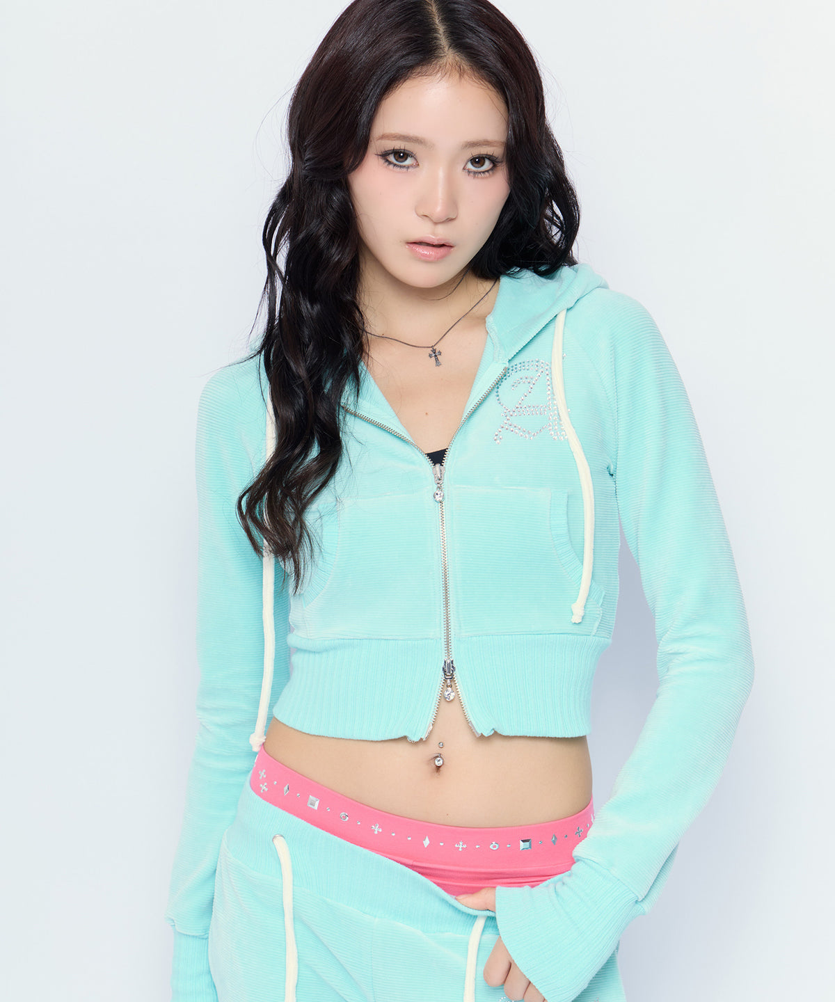MODEL:170cm/COLOR:L/TRQ/SIZE:F