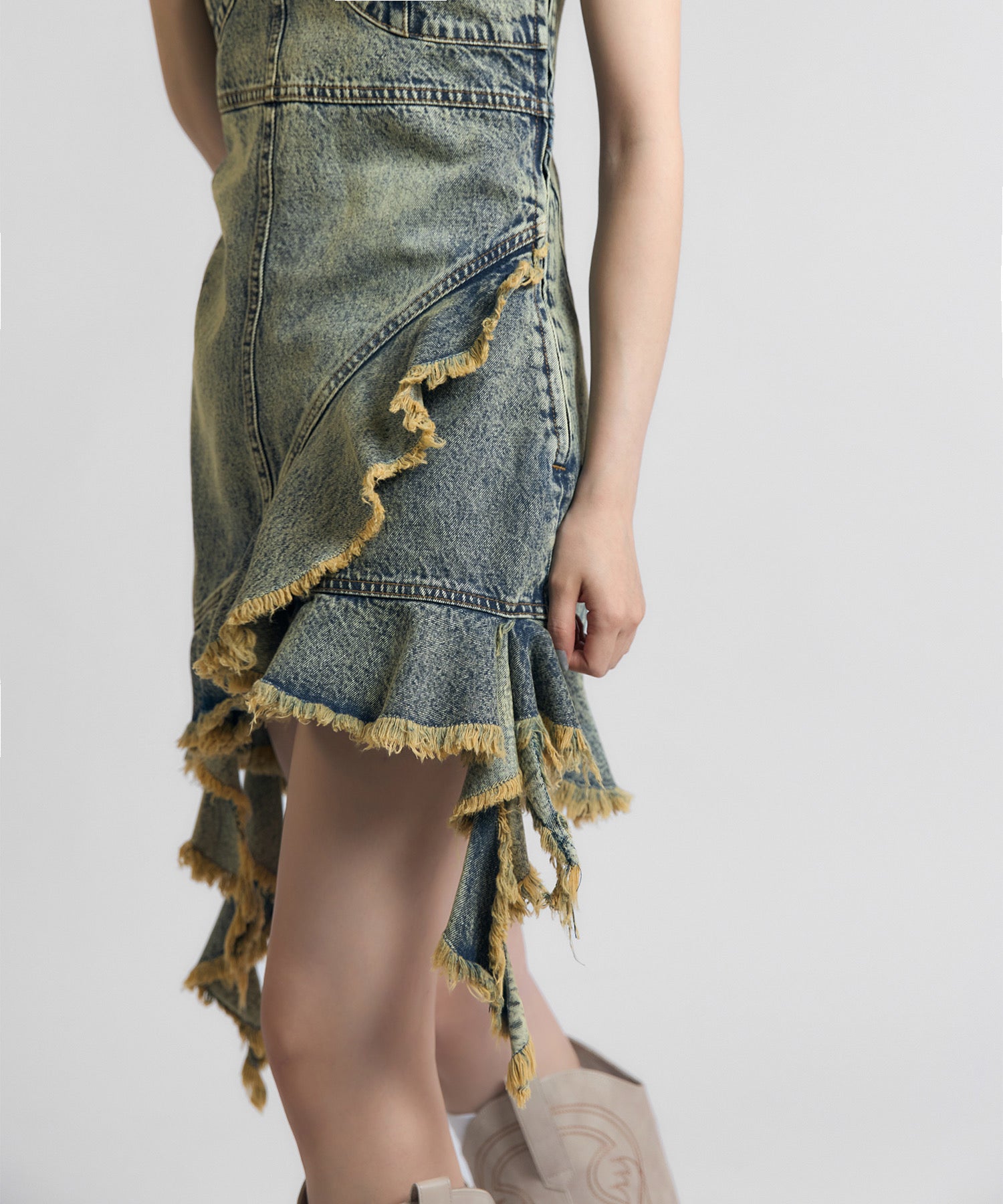 MODEL:163cm/COLOR:BLUE/SIZE:S