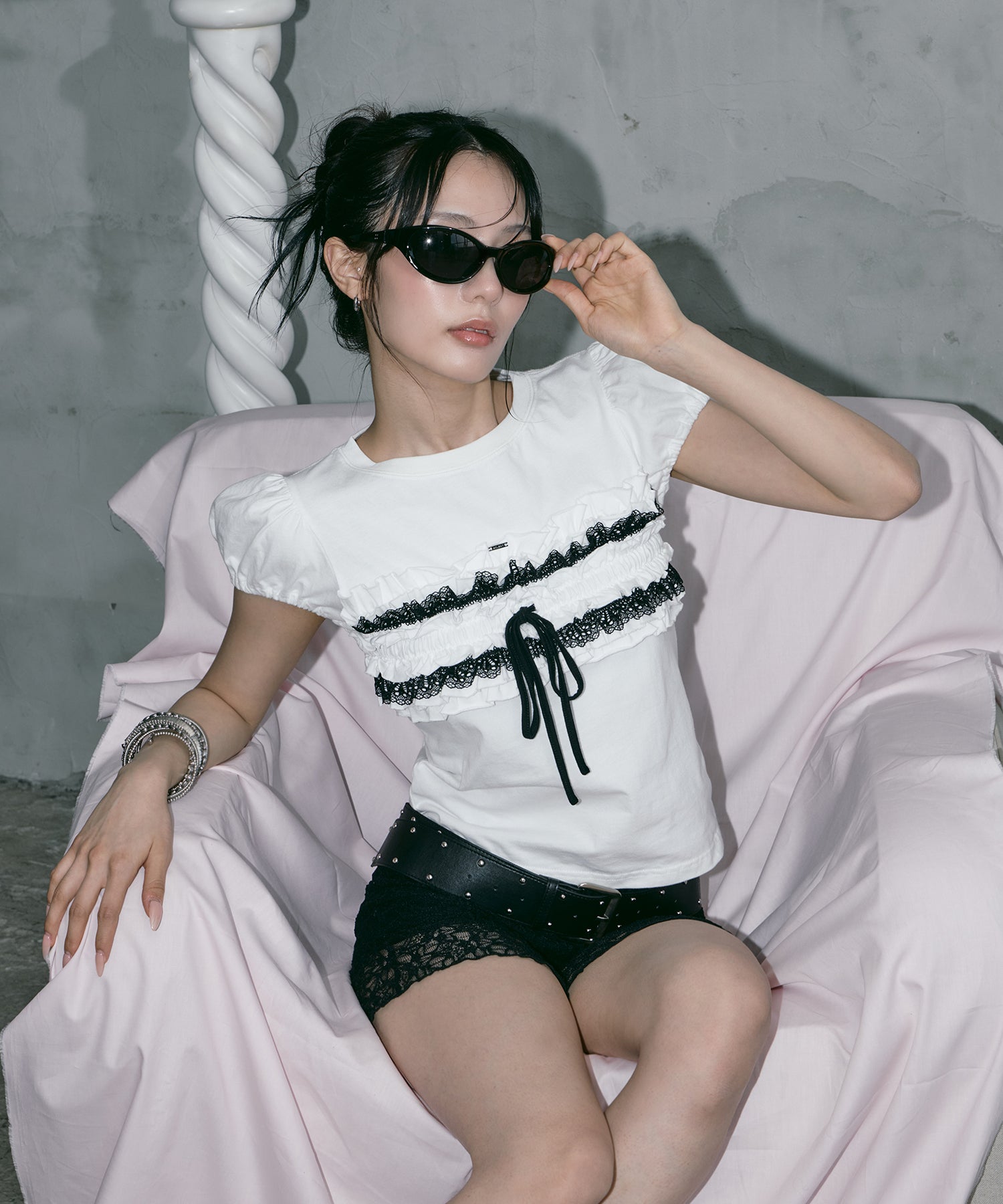 Lace Frill Tee
