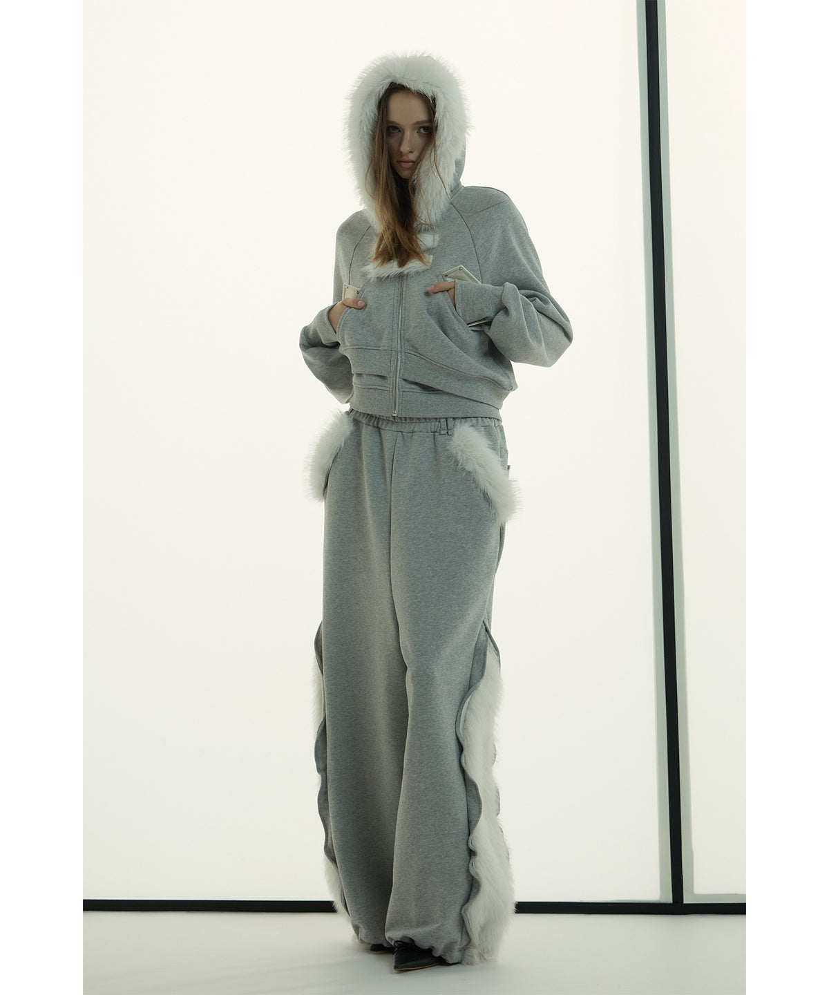 MODEL:173cm/COLOR:GRY/SIZE:F