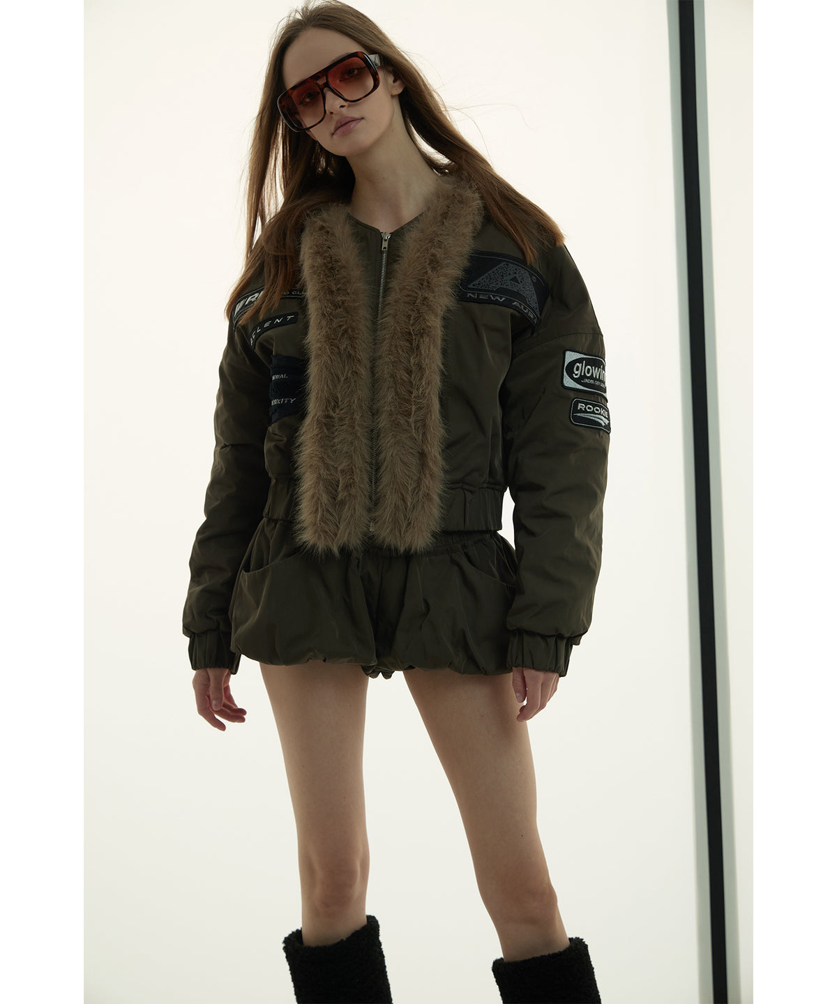 MODEL:173cm/COLOR:BRN/SIZE:F