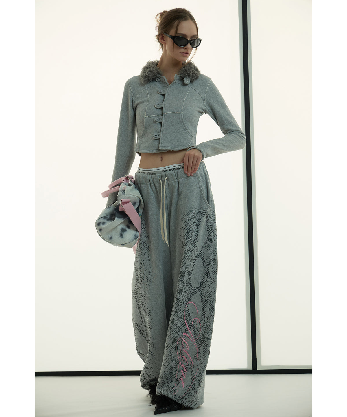 MODEL:173cm/COLOR:GRY/SIZE:F