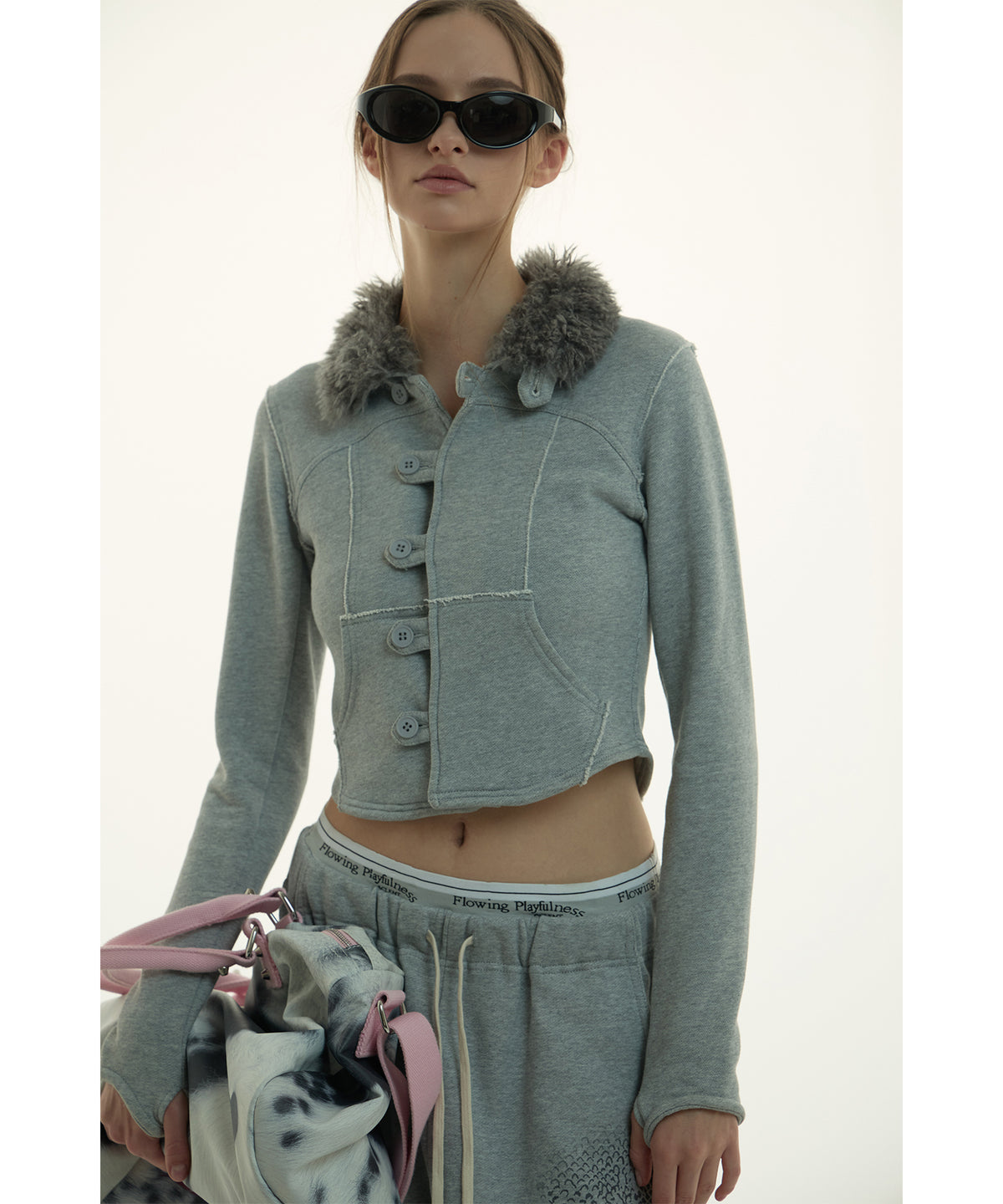 MODEL:173cm/COLOR:GRY/SIZE:F
