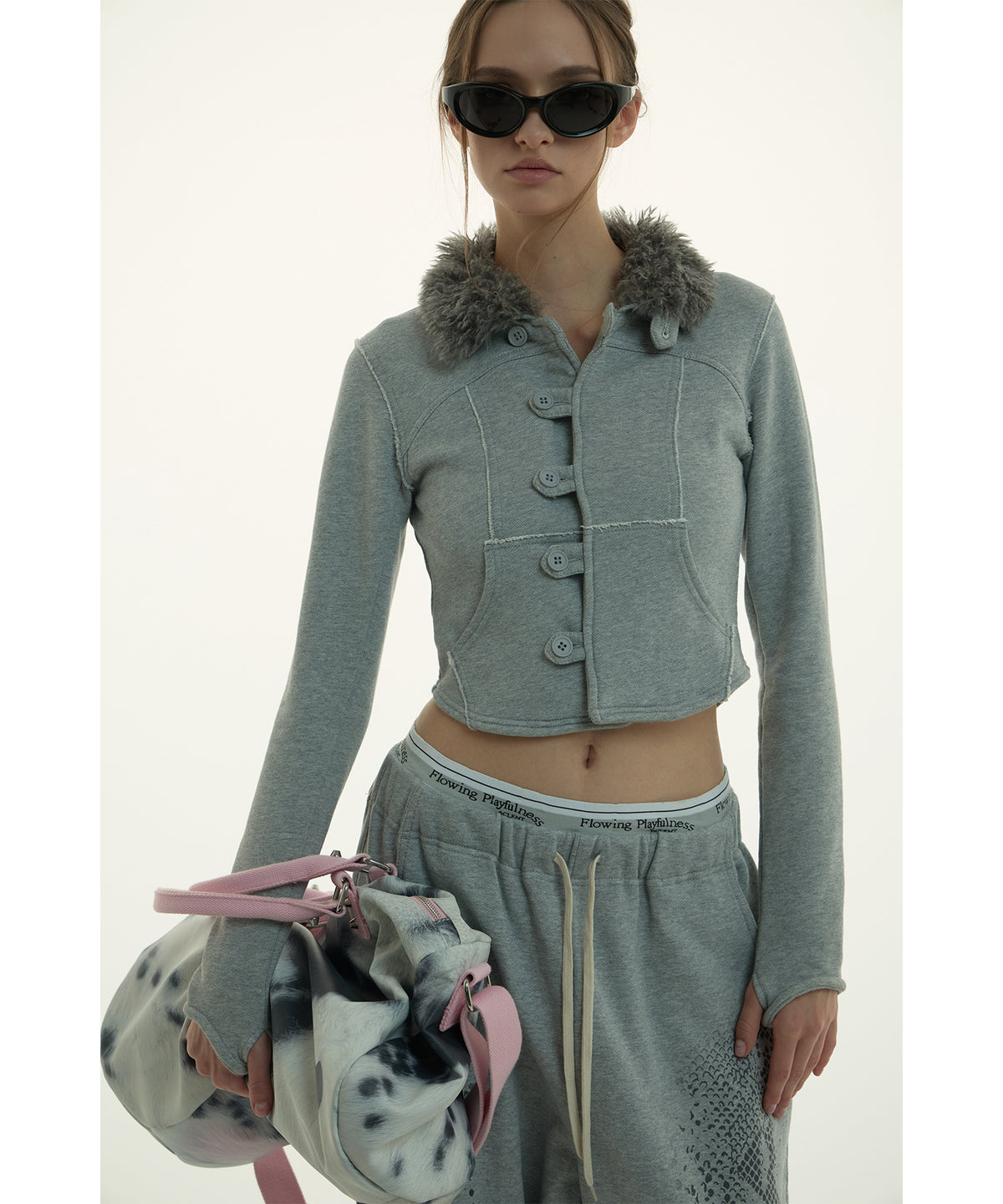 MODEL:173cm/COLOR:GRY/SIZE:F
