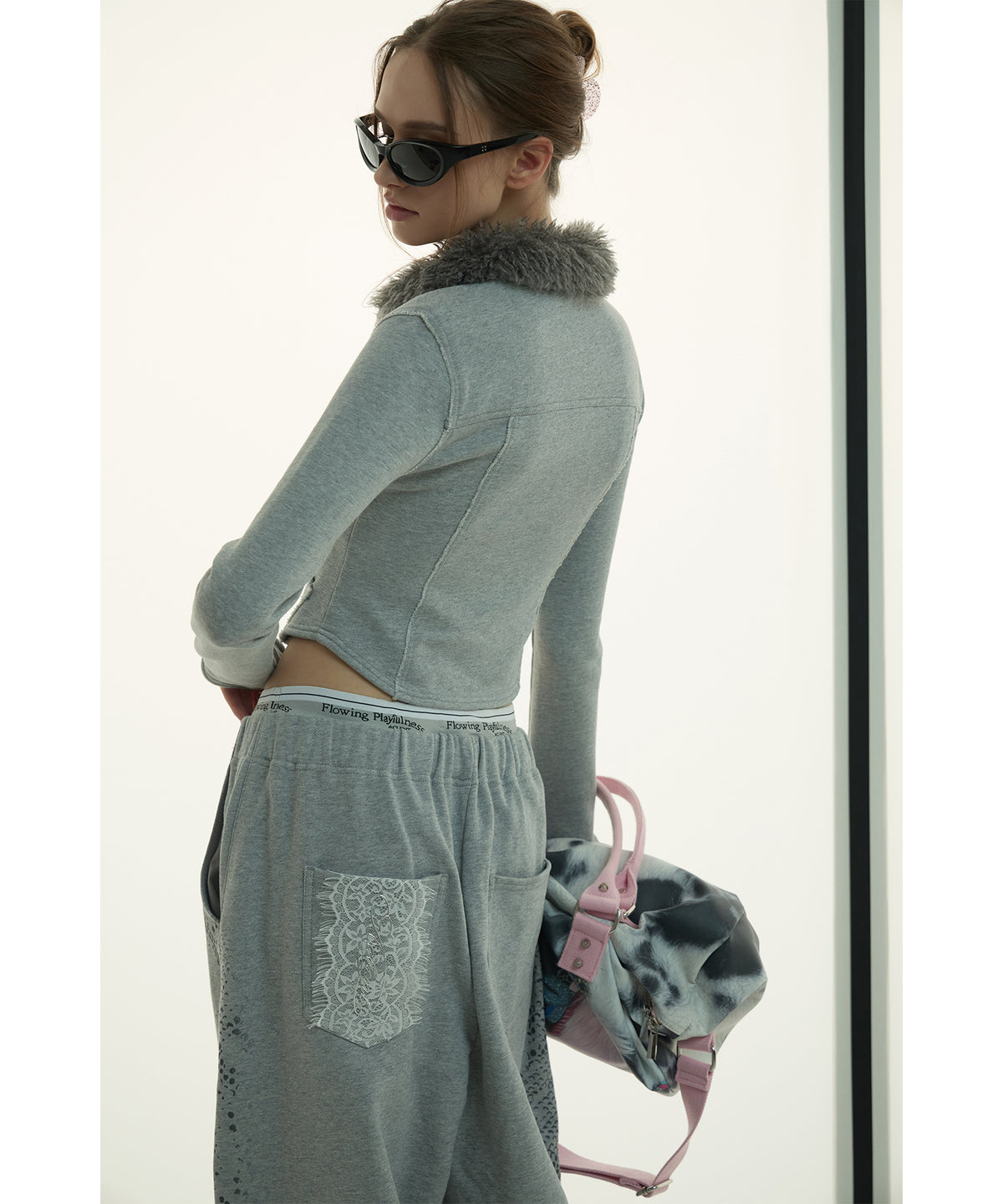 MODEL:173cm/COLOR:GRY/SIZE:F