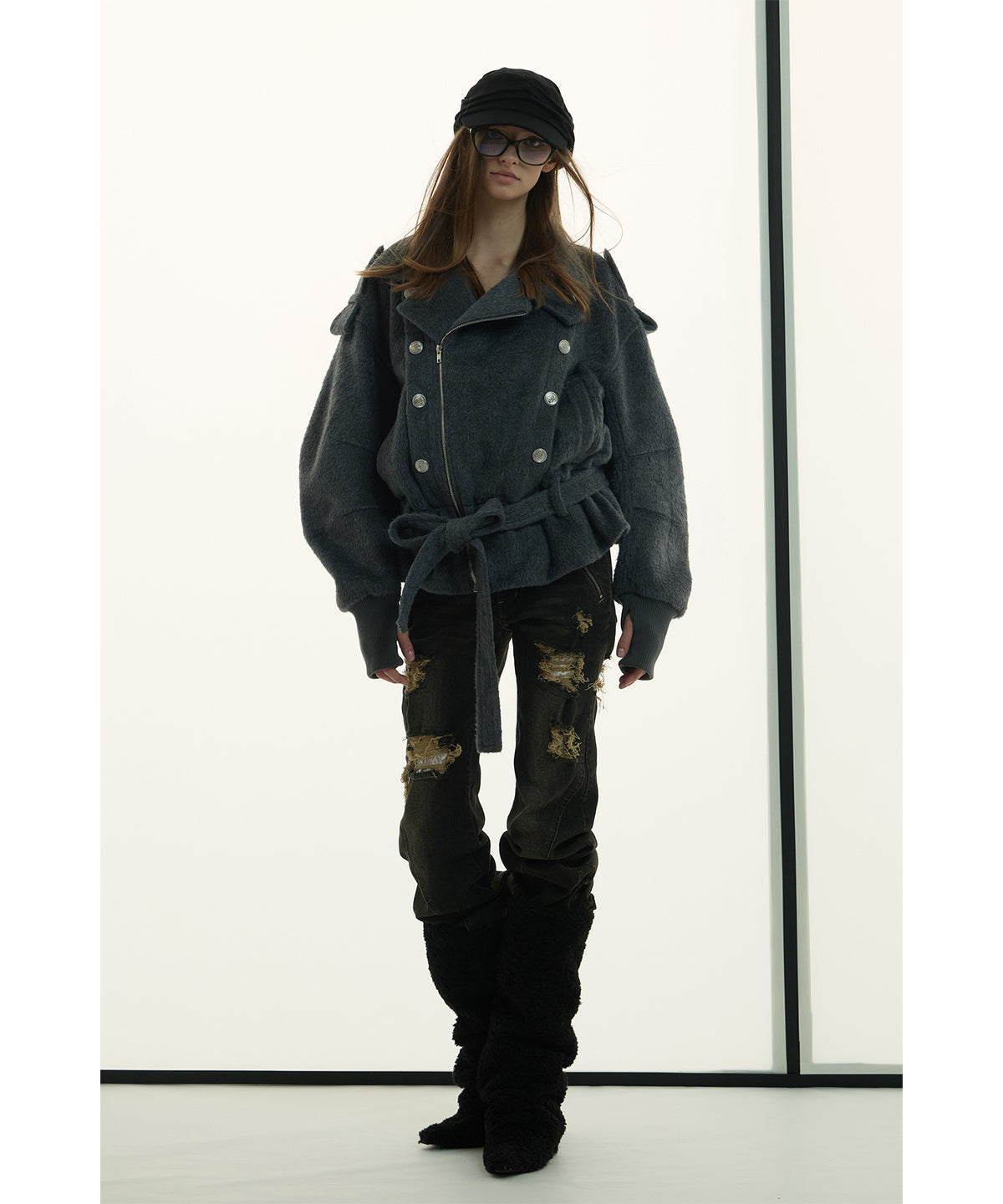 MODEL:173cm/COLOR:D/GRY/SIZE:F