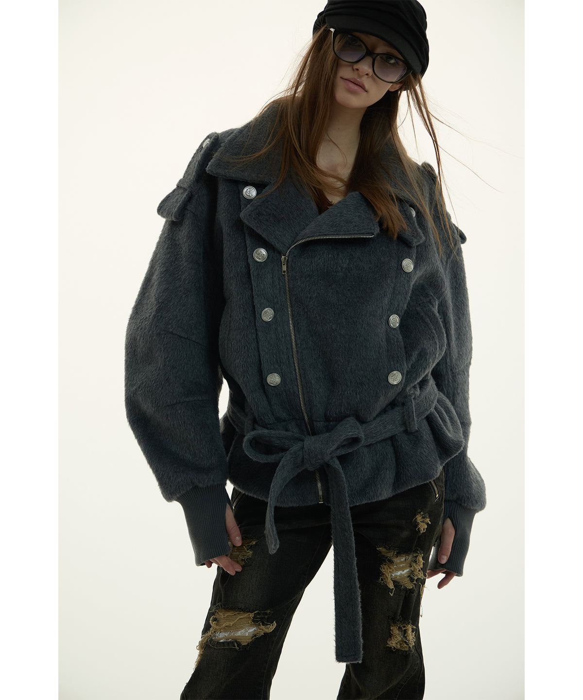MODEL:173cm/COLOR:D/GRY/SIZE:F