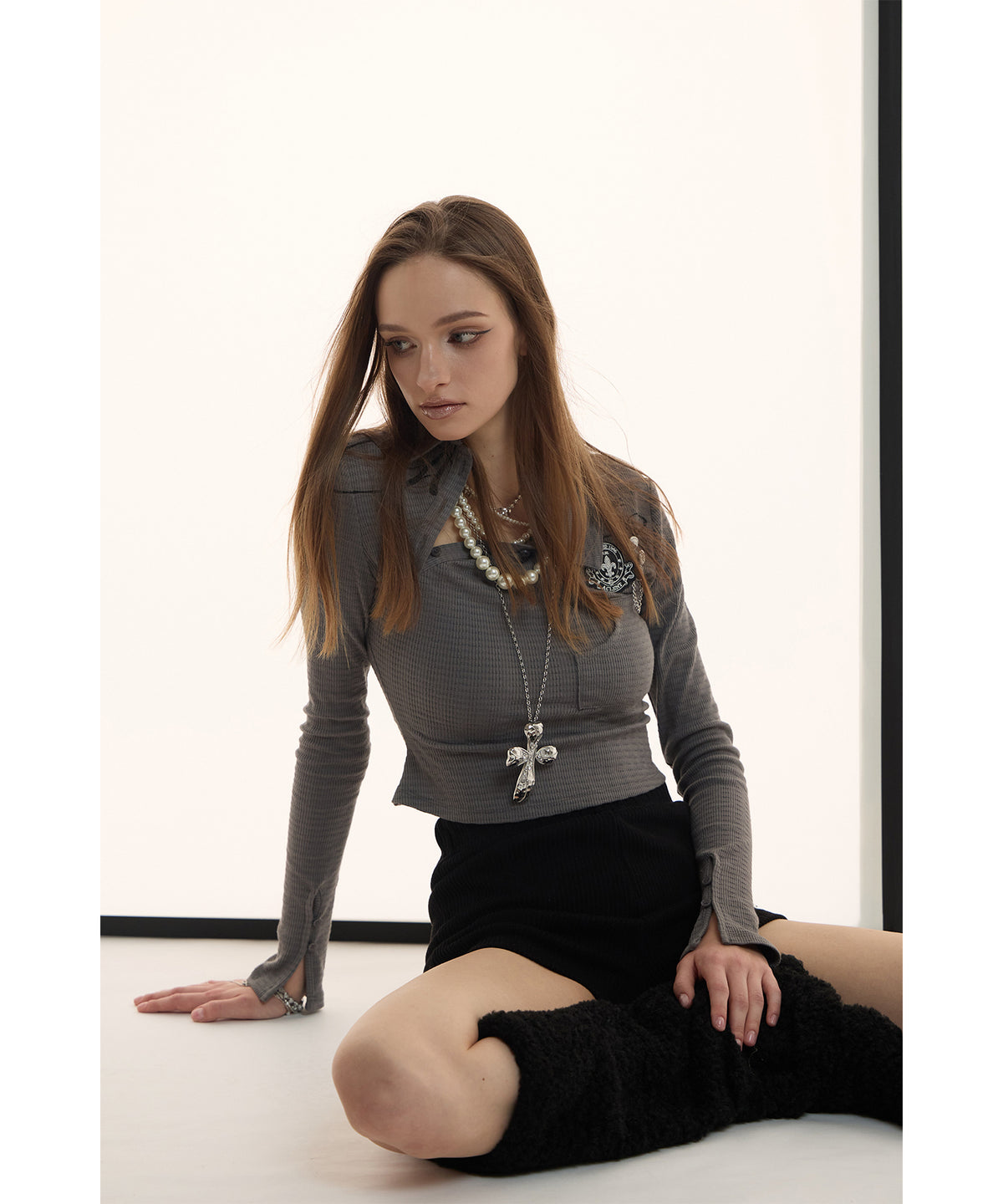 MODEL:173cm/COLOR:D/GRY/SIZE:F
