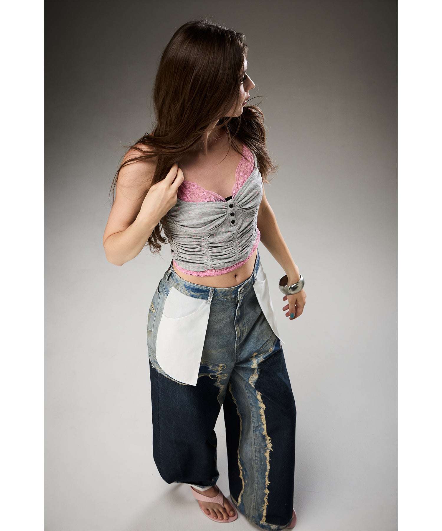 MODEL:171cm/COLOR:BLU/SIZE:F