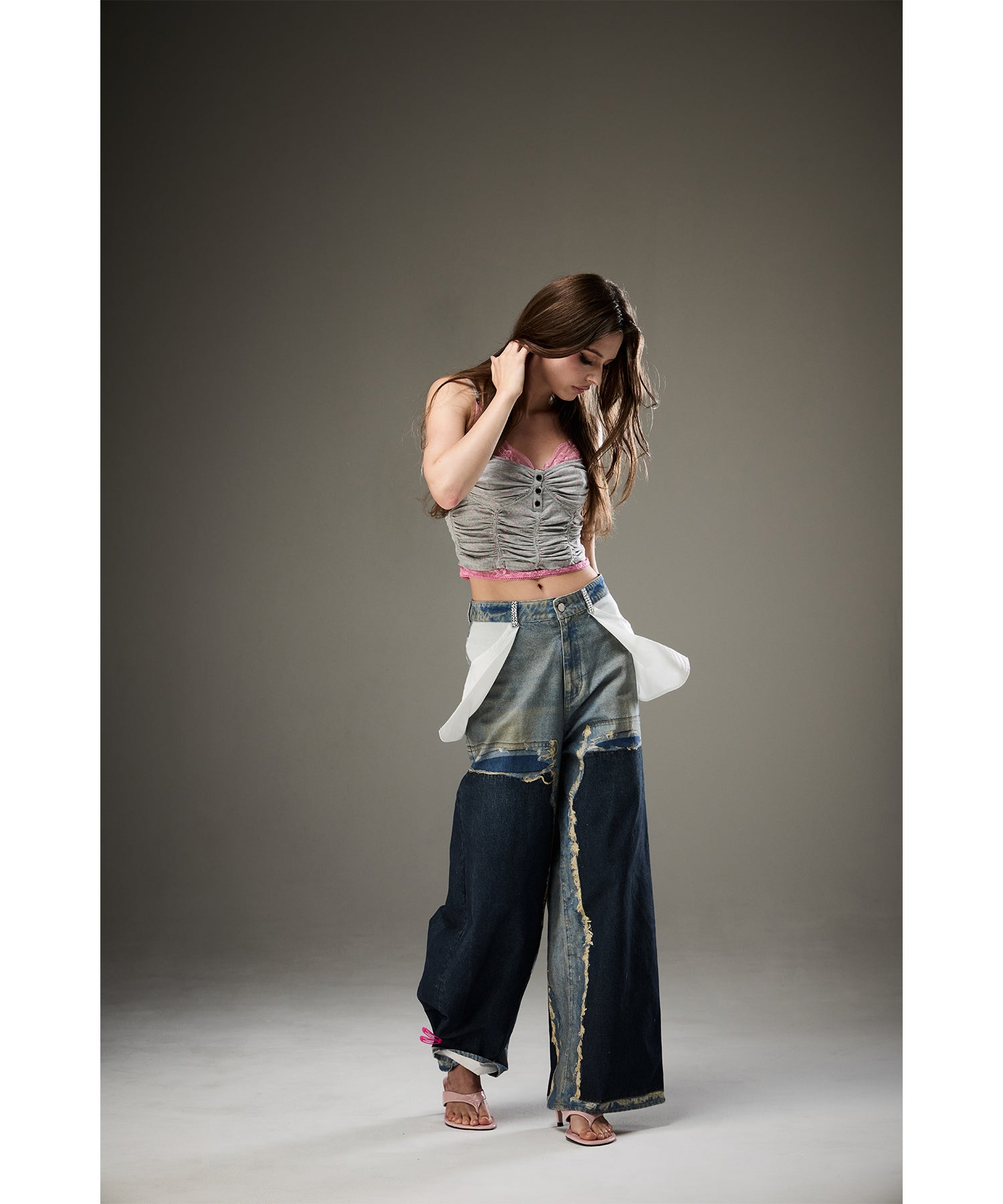 MODEL:171cm/COLOR:GRY/SIZE:F