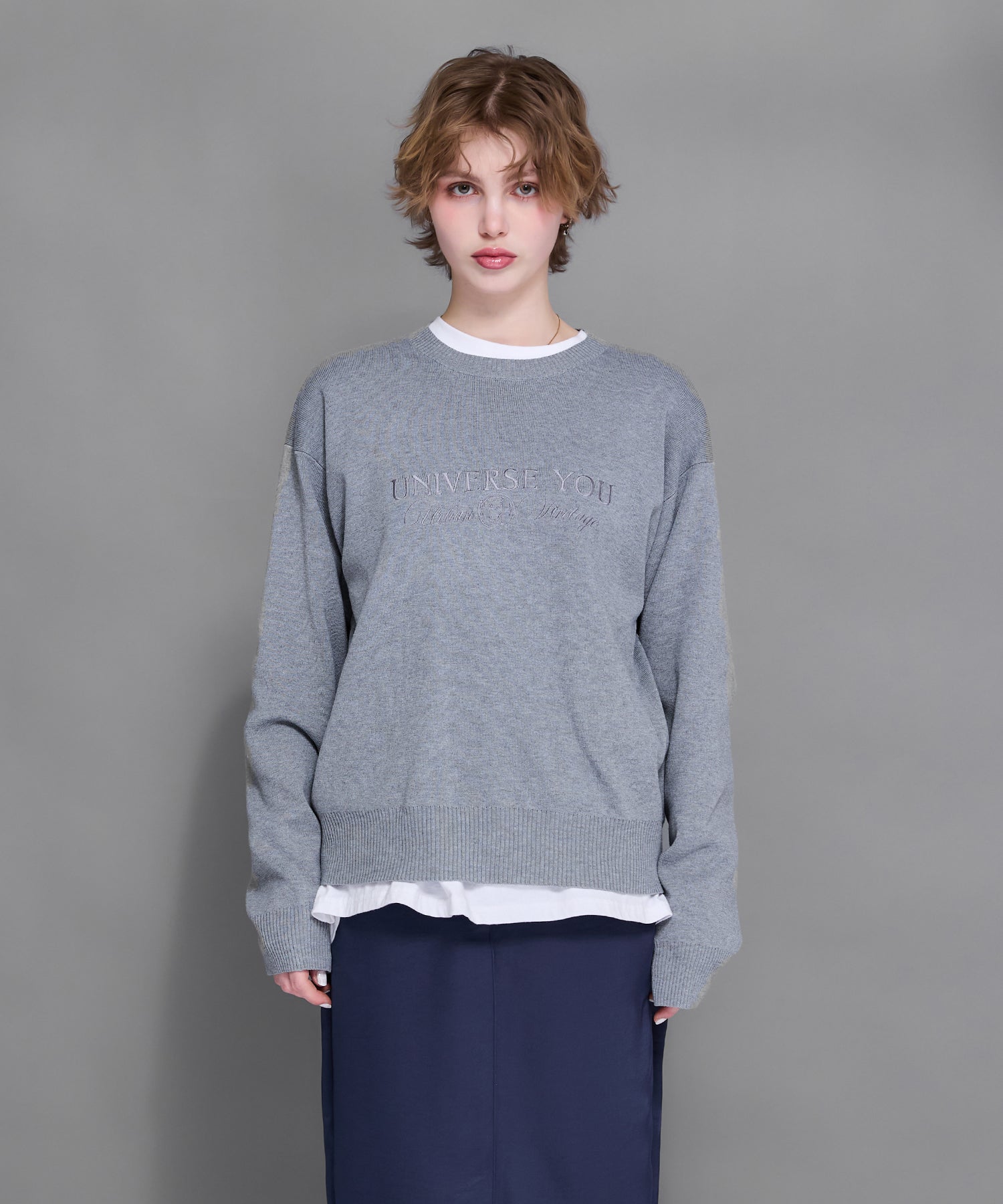 MODEL:170cm/COLOR:GRAY/SIZE:F