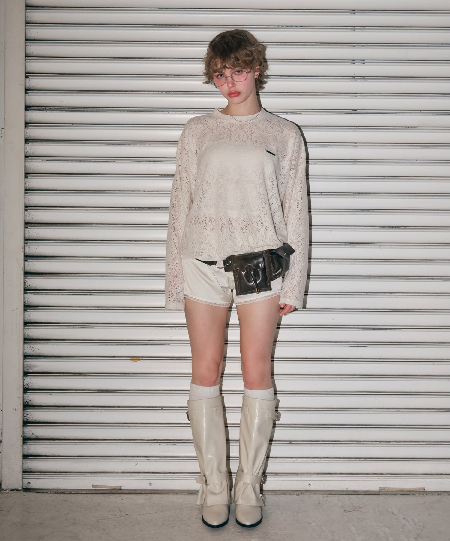 MODEL:170cm/COLOR:IVORY/SIZE:F