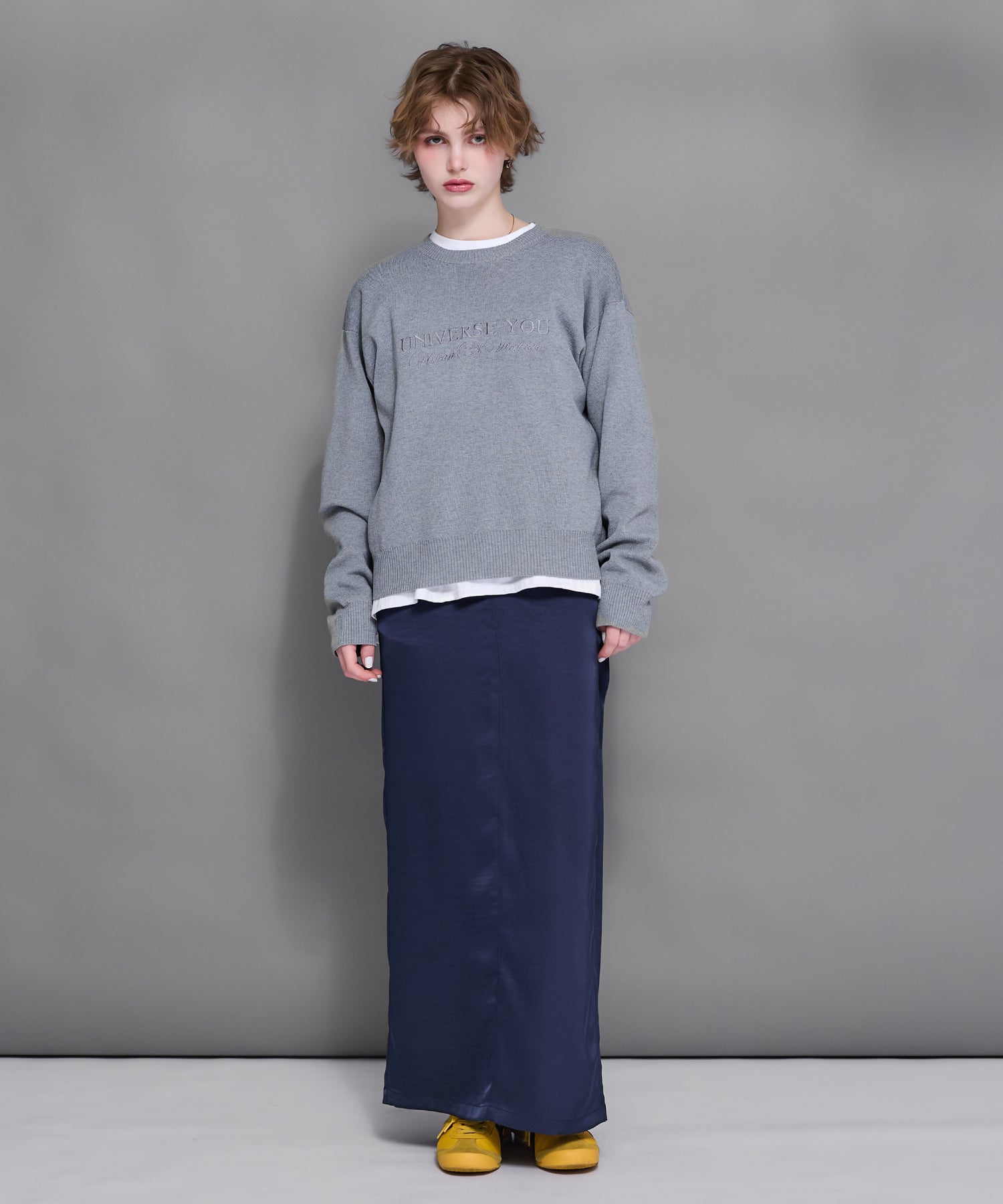 MODEL:170cm/COLOR:GRAY/SIZE:F