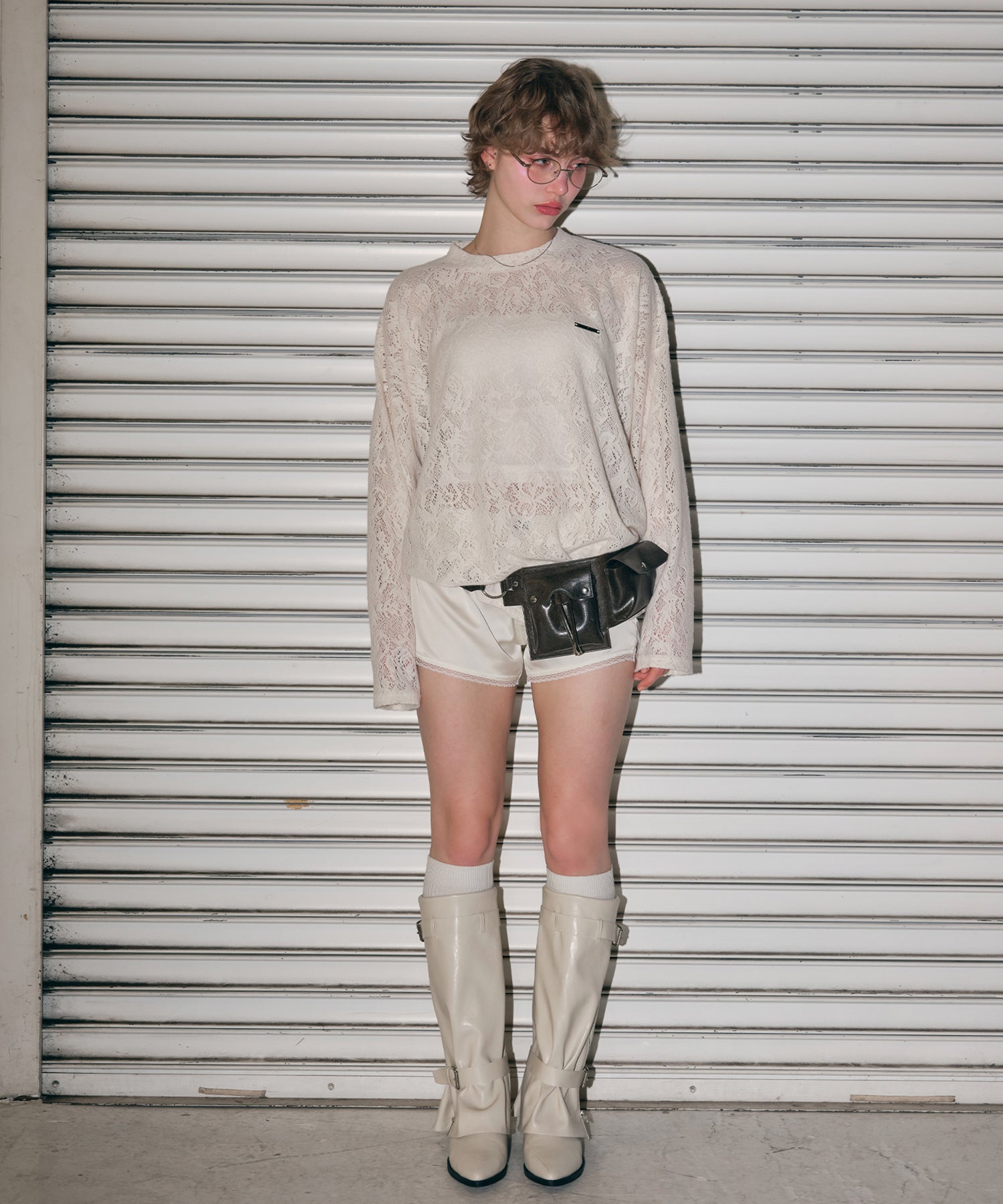 MODEL:170cm/COLOR:IVORY/SIZE:F