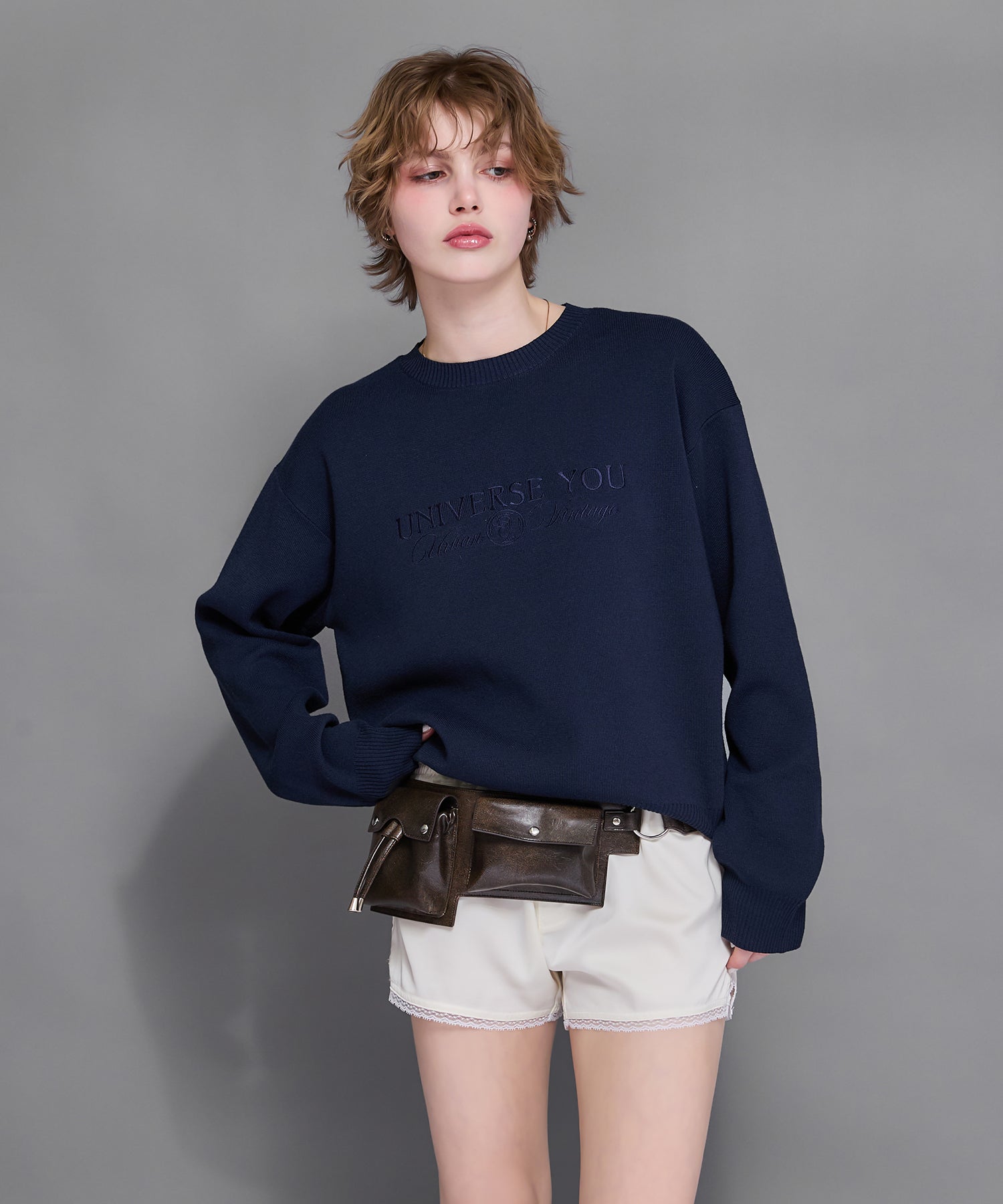 MODEL:170cm/COLOR:GRAY/SIZE:F