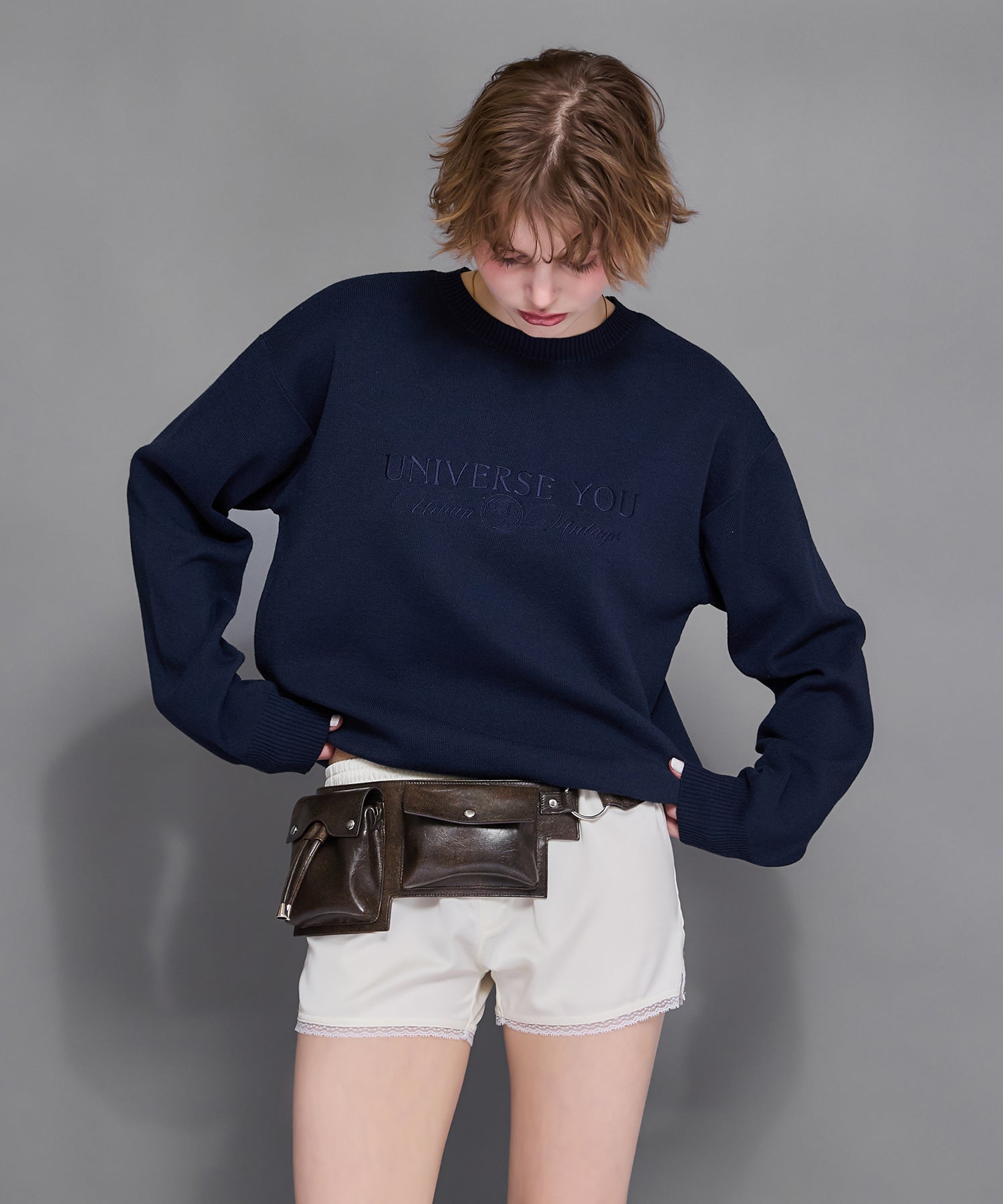 MODEL:170cm/COLOR:GRAY/SIZE:F