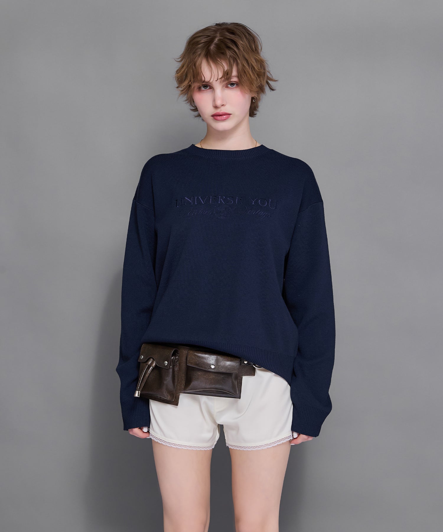 MODEL:170cm/COLOR:GRAY/SIZE:F