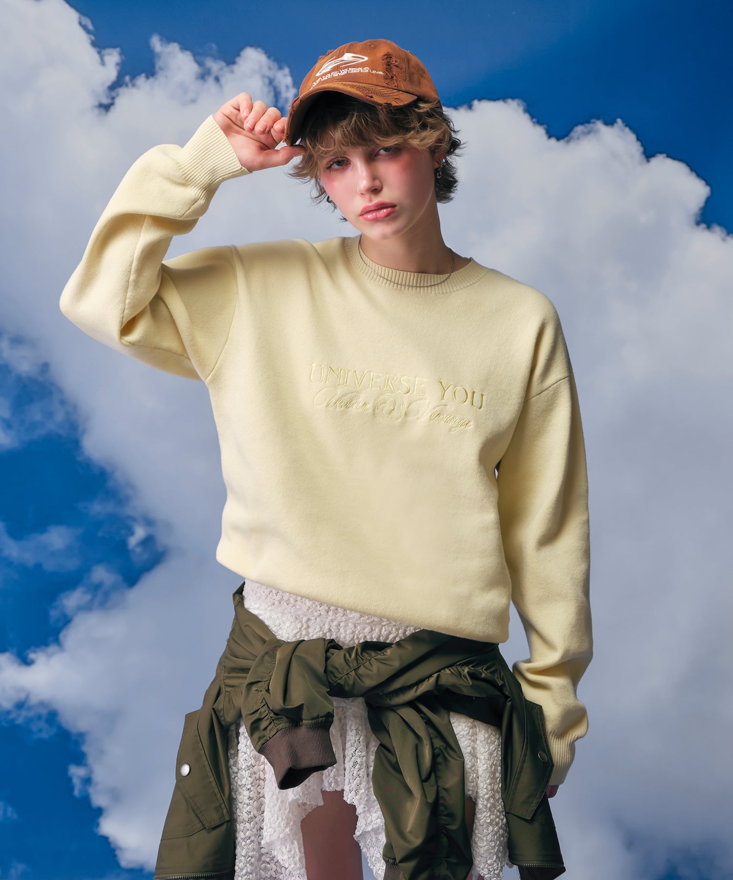 MODEL:170cm/COLOR:YELLOW/SIZE:F