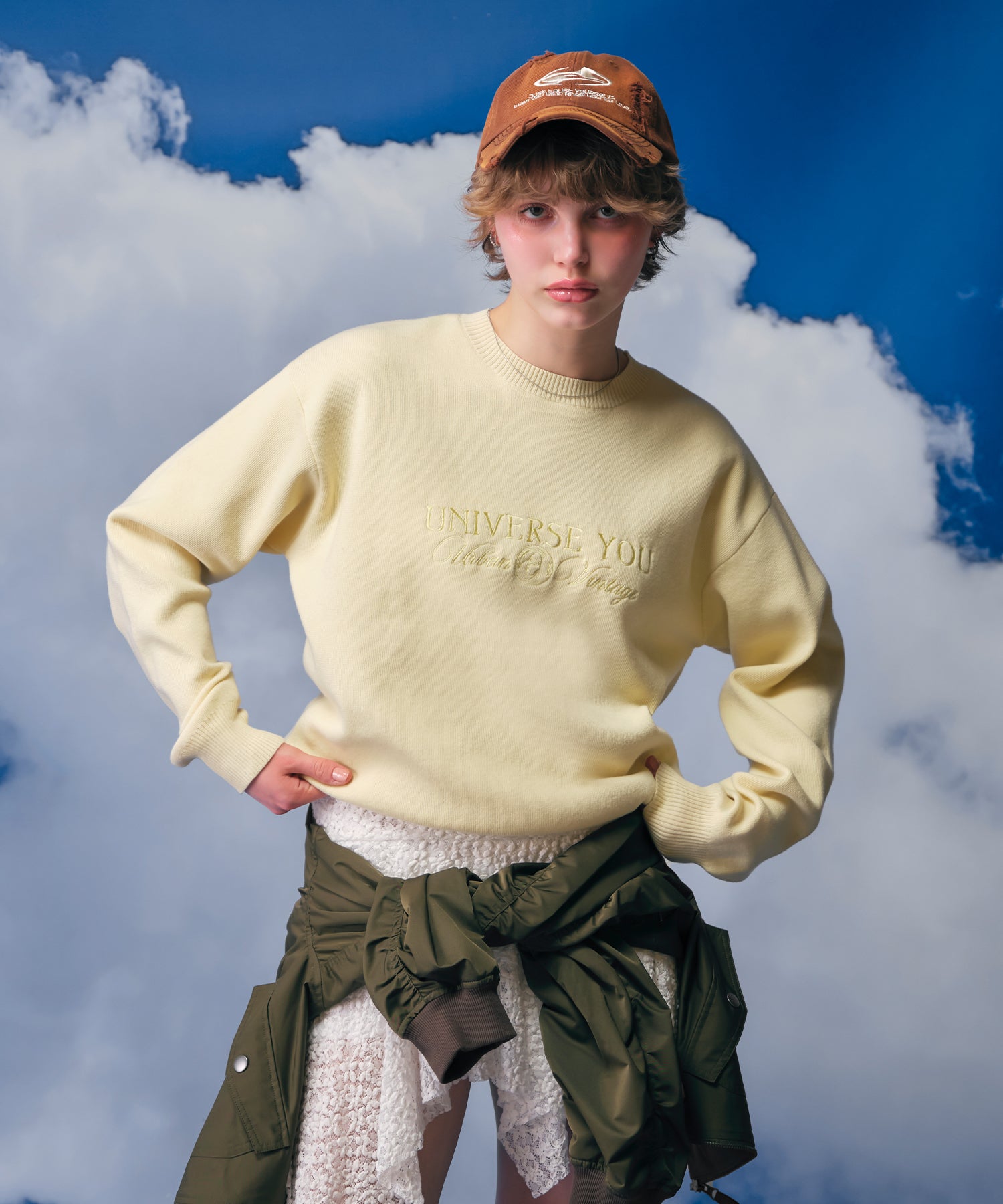 MODEL:170cm/COLOR:YELLOW/SIZE:F