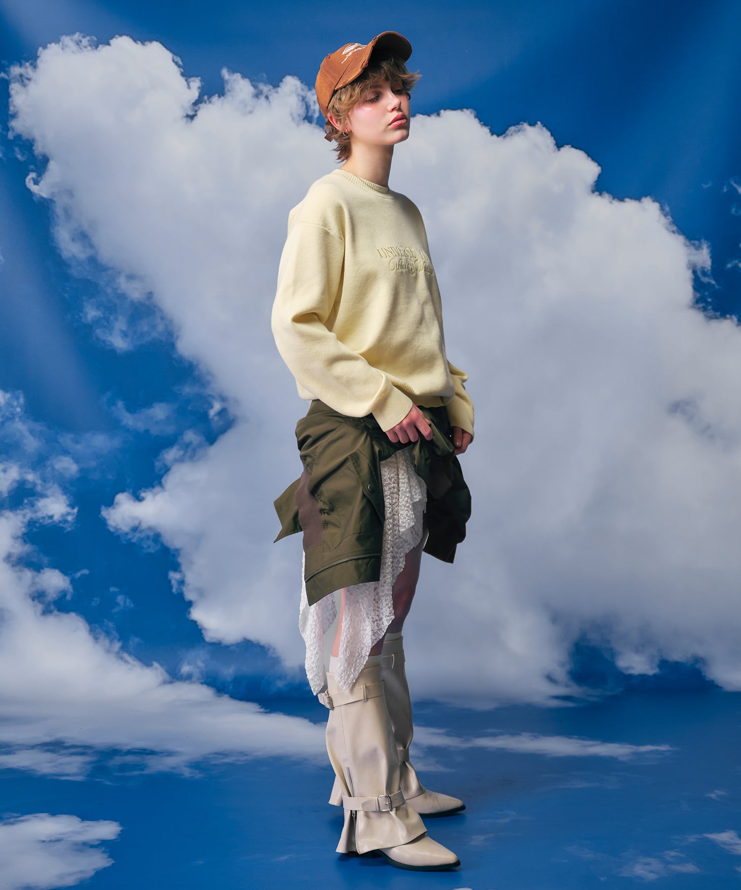 MODEL:170cm/COLOR:YELLOW/SIZE:F