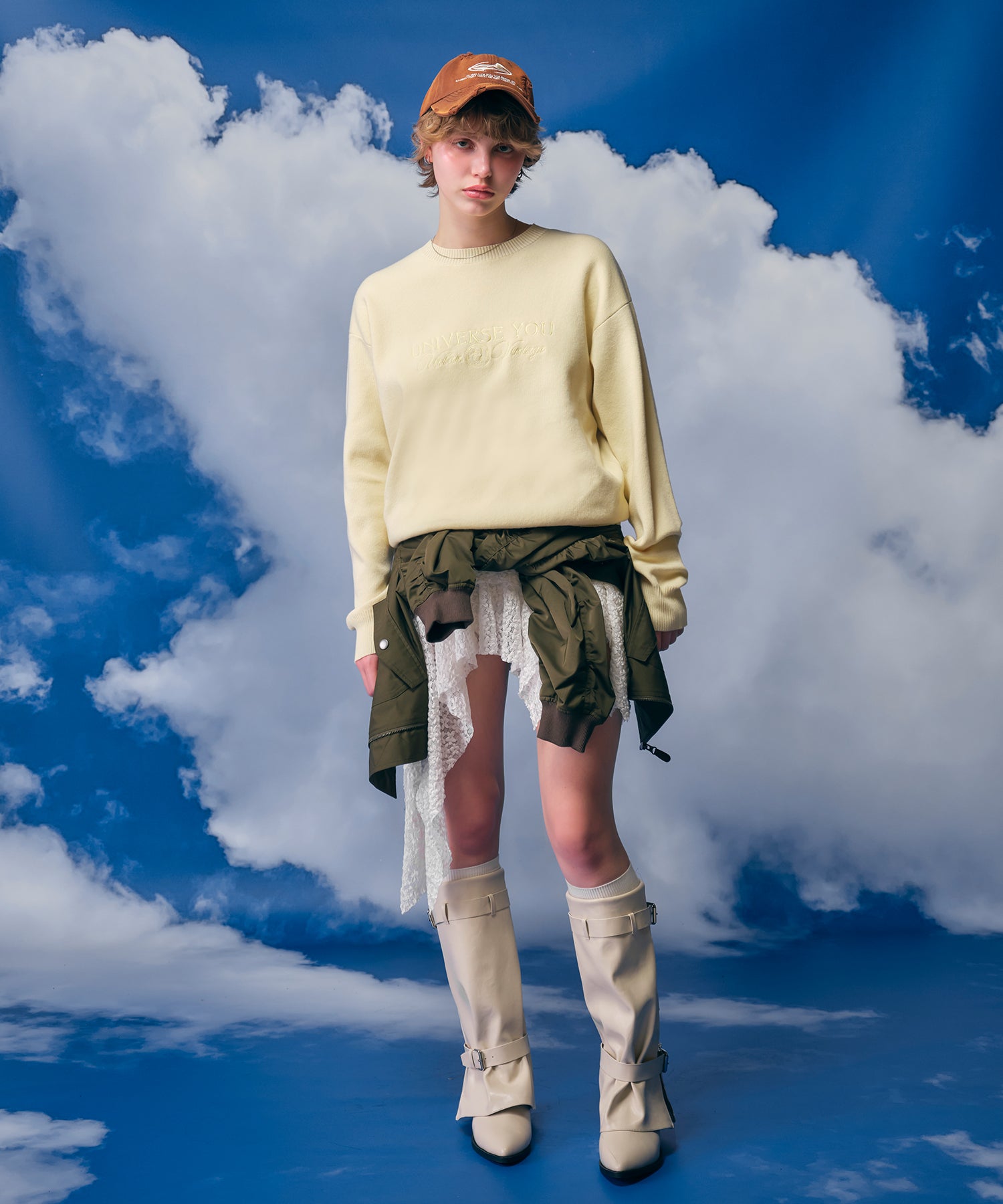 MODEL:170cm/COLOR:YELLOW/SIZE:F