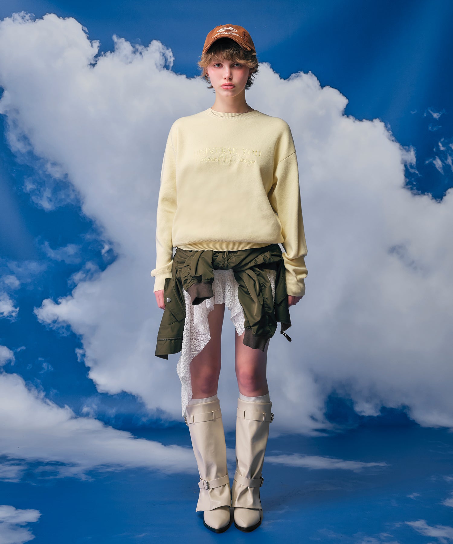 MODEL:170cm/COLOR:YELLOW/SIZE:F