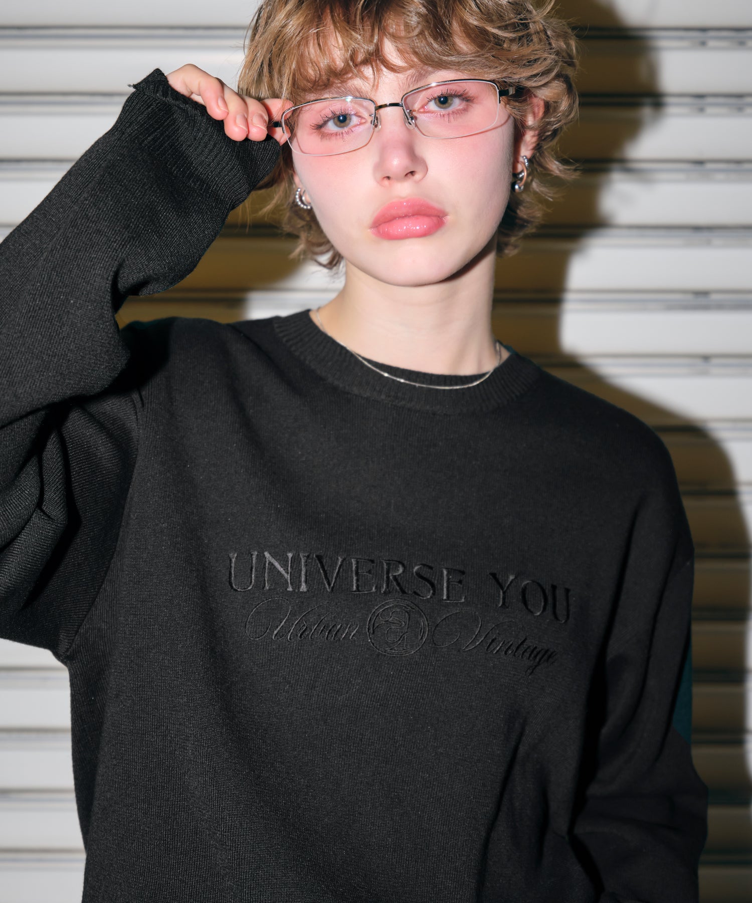 MODEL:170cm/COLOR:BLACK/SIZE:F