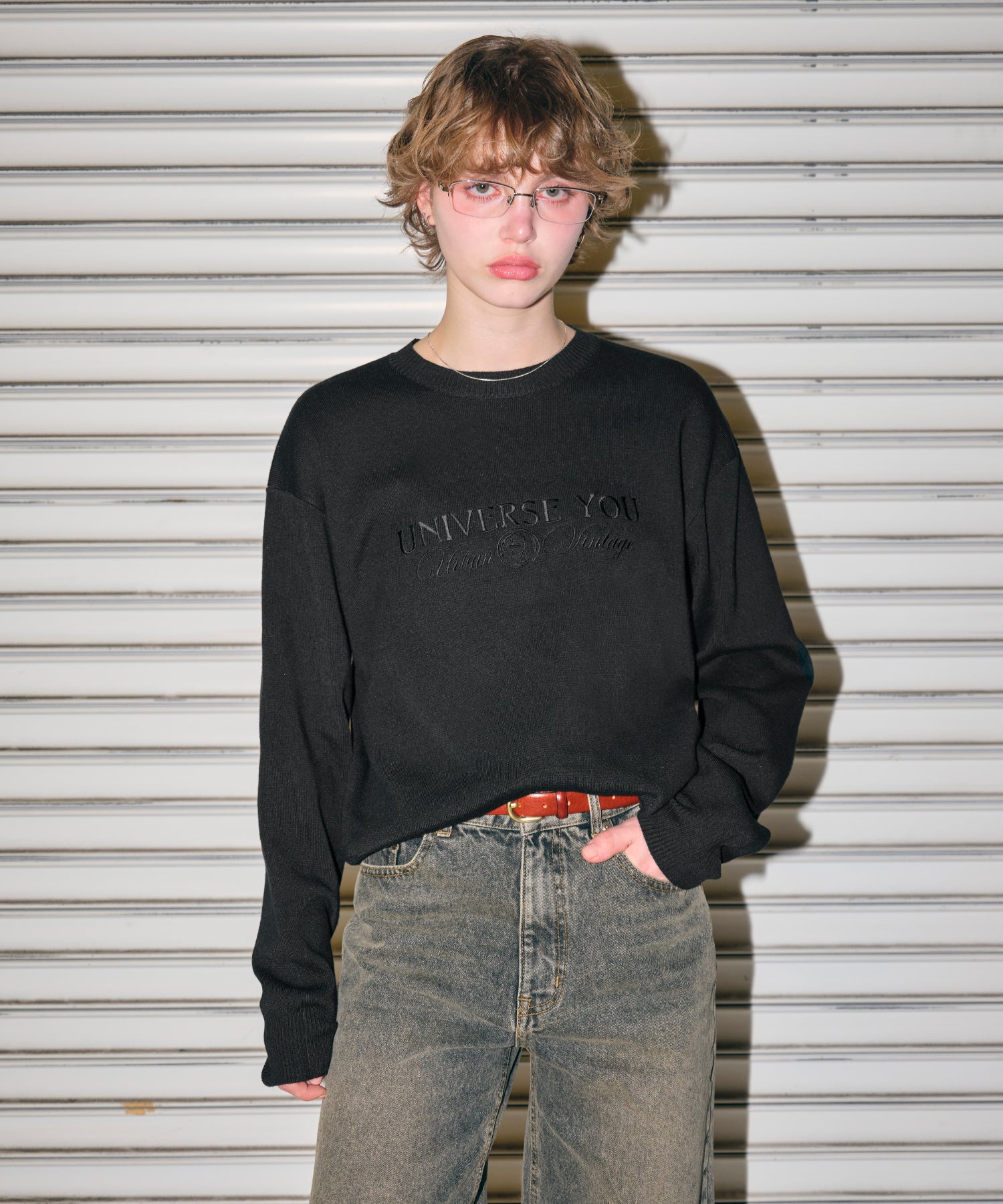 MODEL:170cm/COLOR:BLACK/SIZE:F