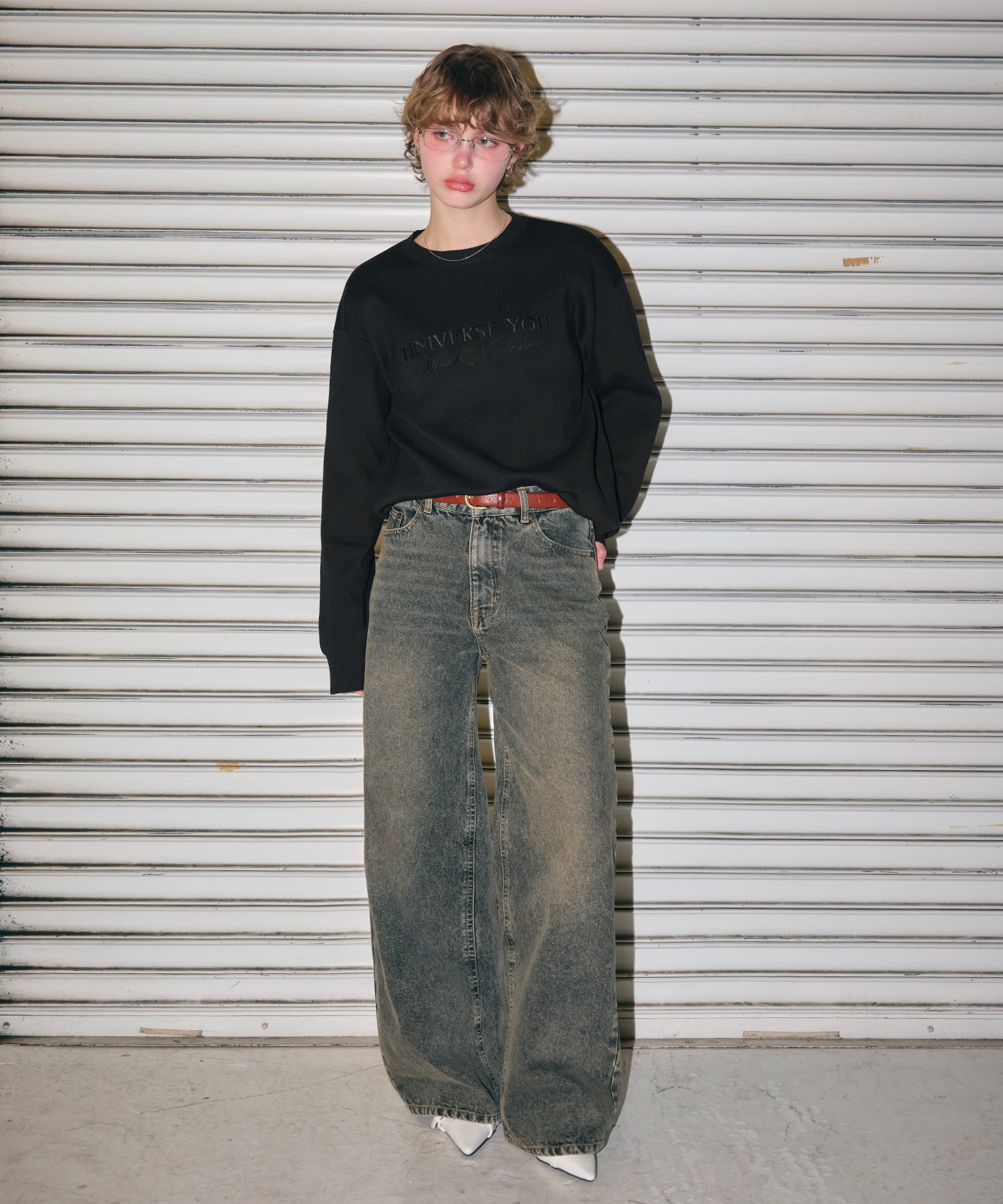 MODEL:170cm/COLOR:BLACK/SIZE:F