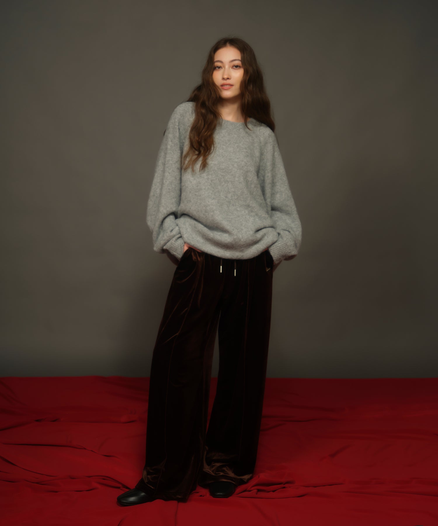 MODEL:163cm/COLOR:GRAY/SIZE:F