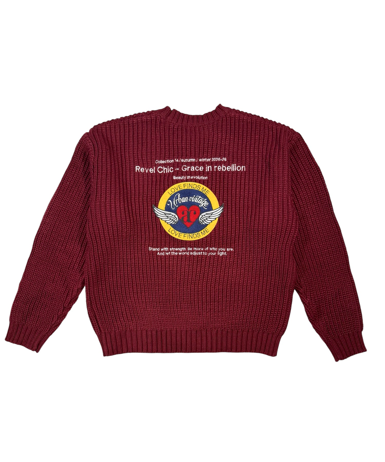 エンジェルハートロゴプルオーバーニット