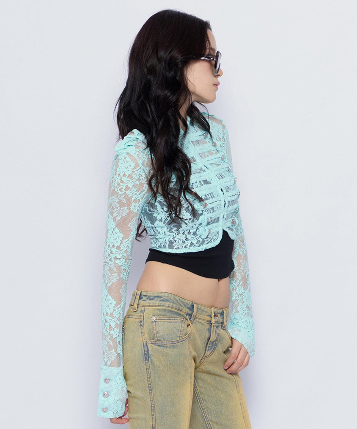 MODEL:170cm/COLOR:L/TRQ/SIZE:F
