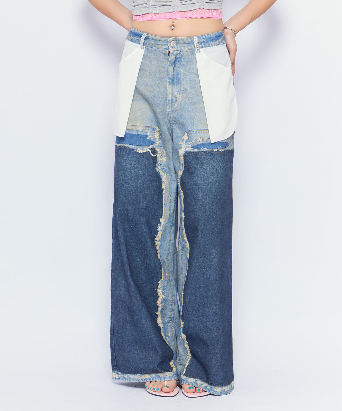 MODEL:170cm/COLOR:BLU/SIZE:F