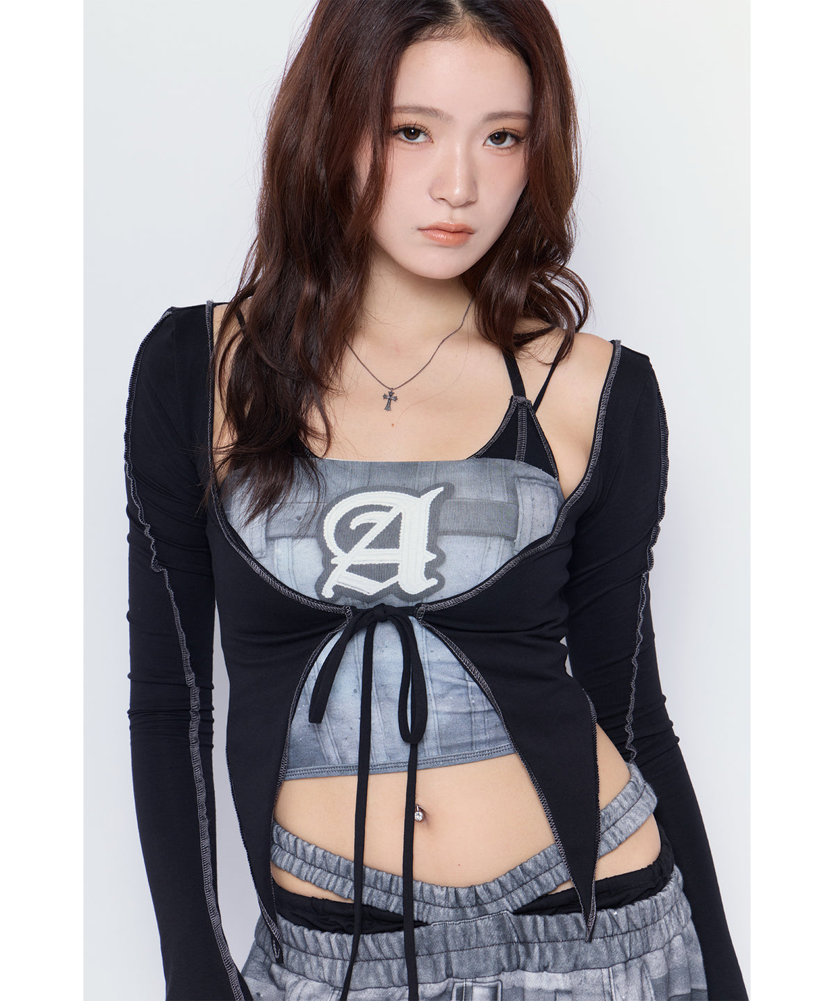 MODEL:170cm/COLOR:D/GRY/SIZE:F