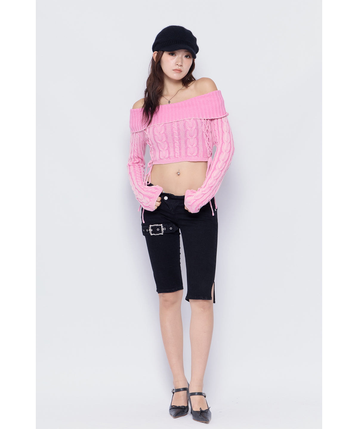 MODEL:170cm/COLOR:BLK/SIZE:S