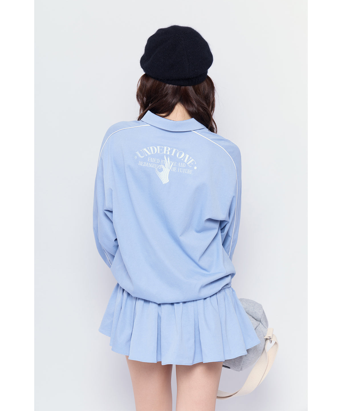 MODEL:170cm/COLOR:BLU/SIZE:F