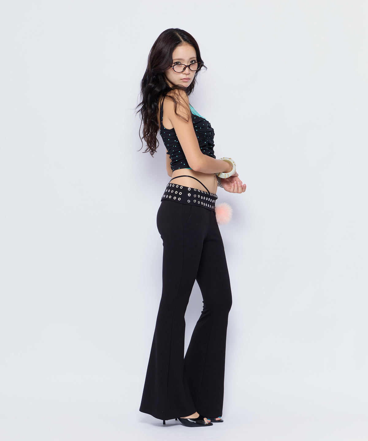 MODEL:170cm/COLOR:BLK/SIZE:F