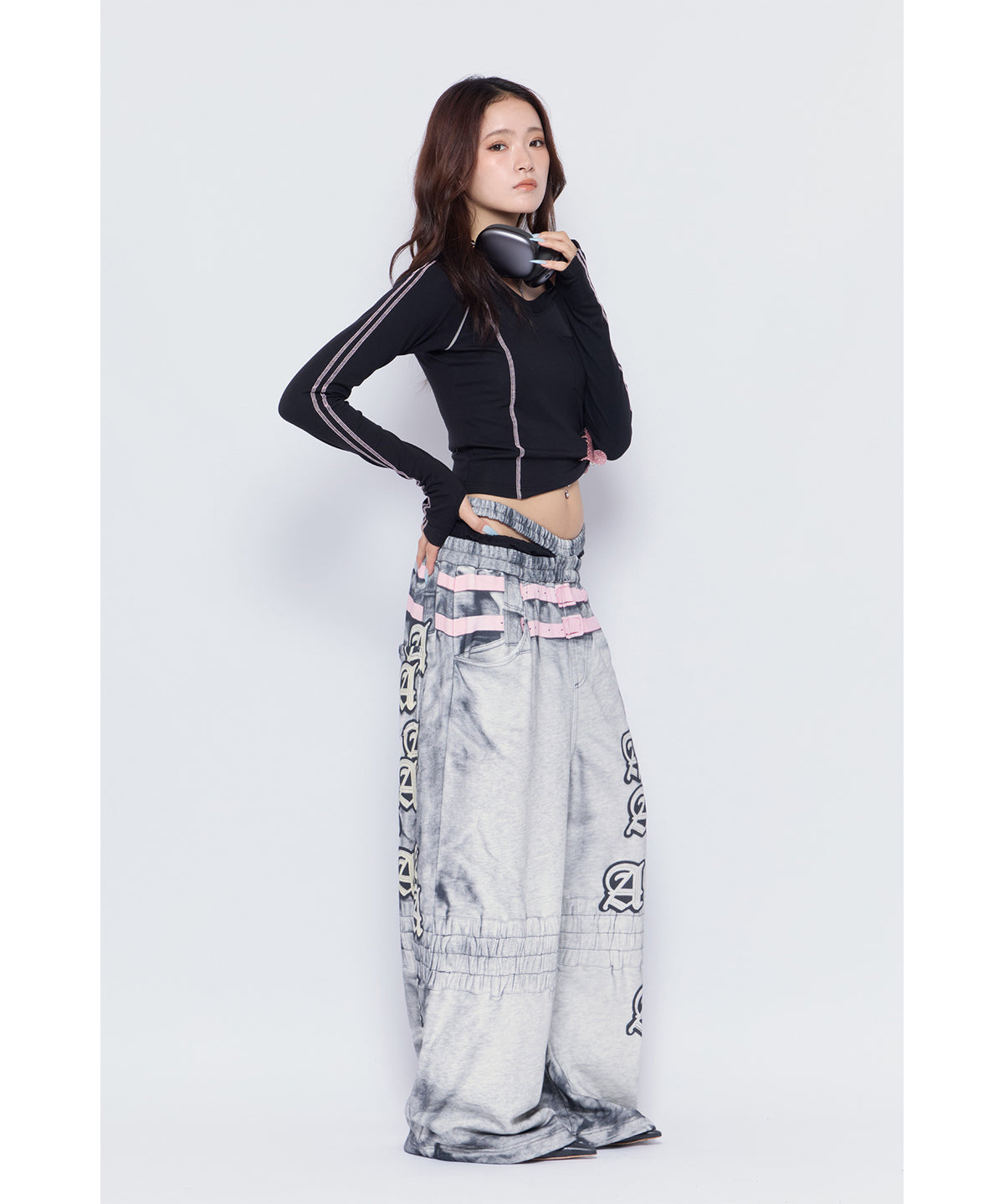 MODEL:170cm/COLOR:GRY/SIZE:F