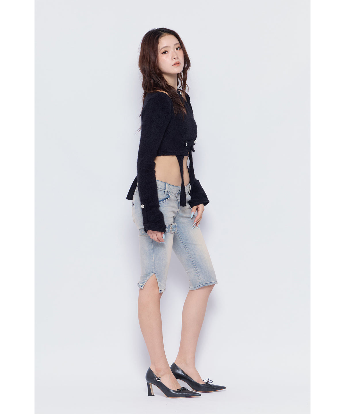 MODEL:170cm/COLOR:BLK/SIZE:F