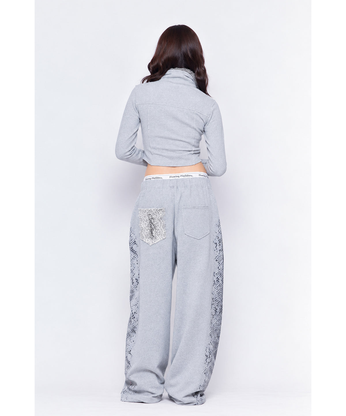 MODEL:170cm/COLOR:GRY/SIZE:F