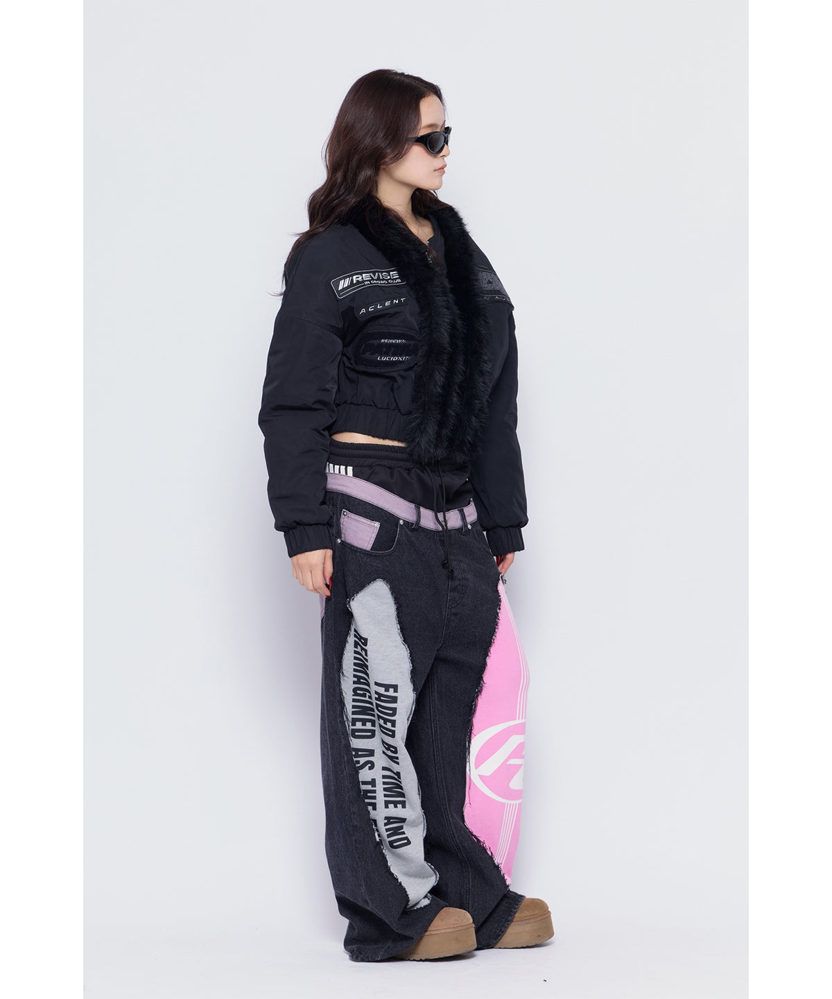 MODEL:170cm/COLOR:BLK/SIZE:F