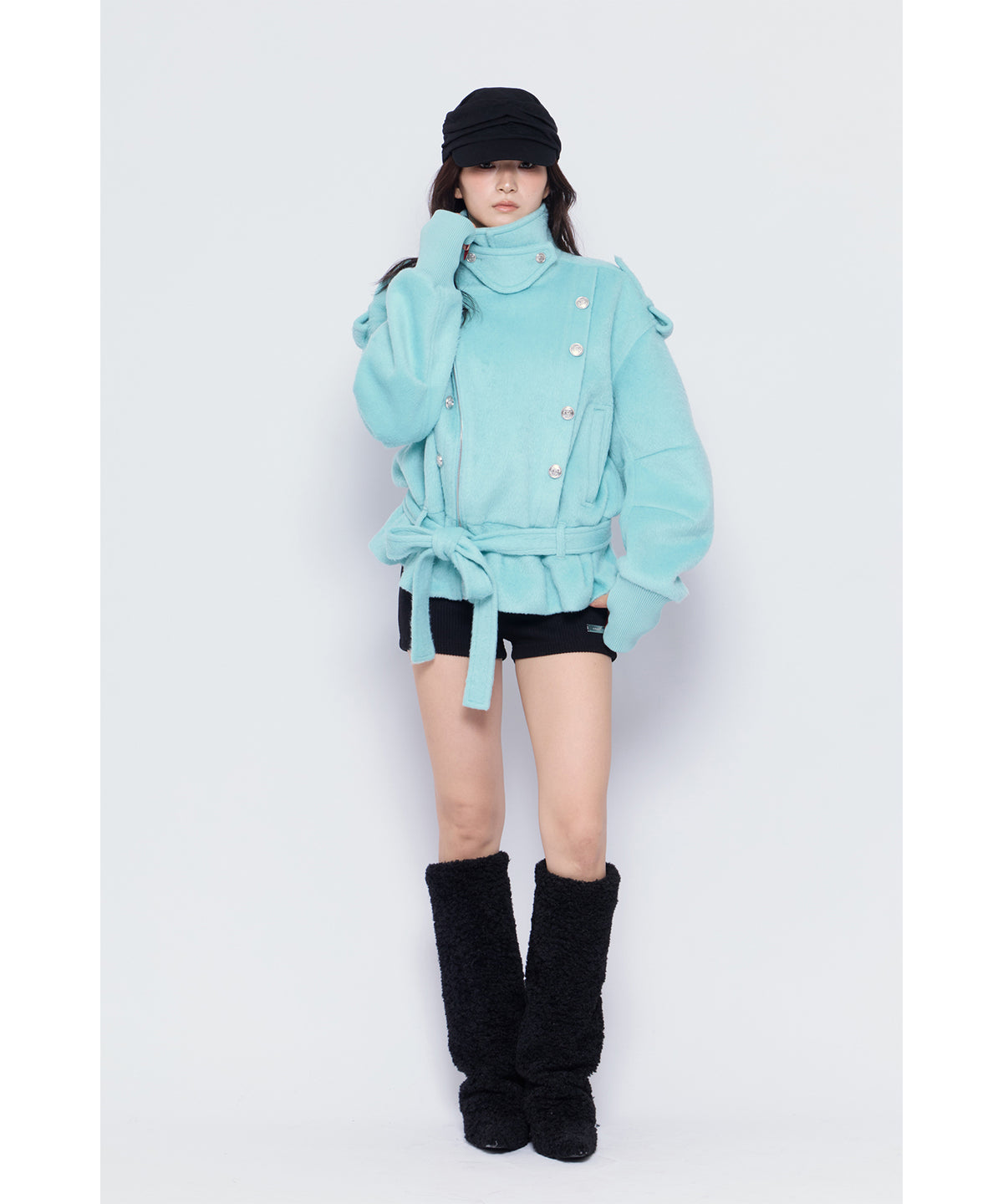 MODEL:170cm/COLOR:L/TRQ/SIZE:F