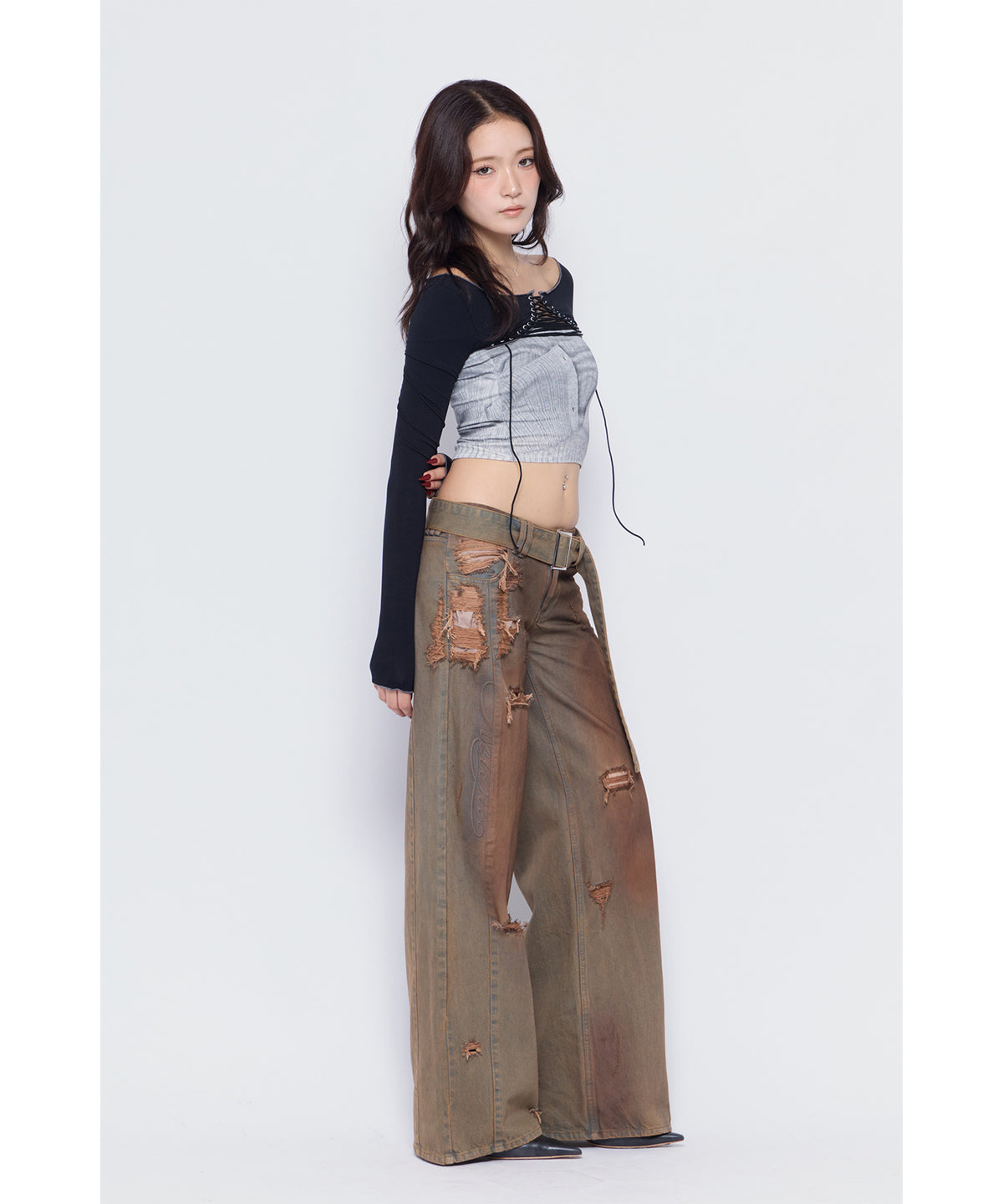 MODEL:170cm/COLOR:KHA/SIZE:M