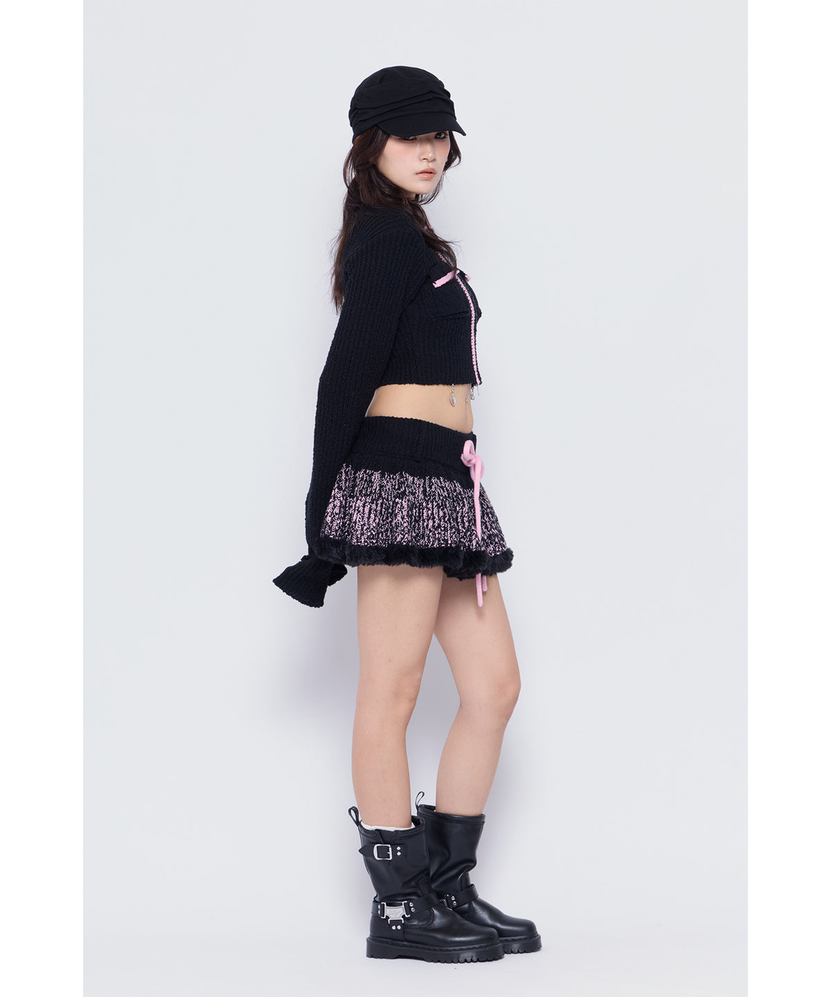 MODEL:170cm/COLOR:BLK/SIZE:F