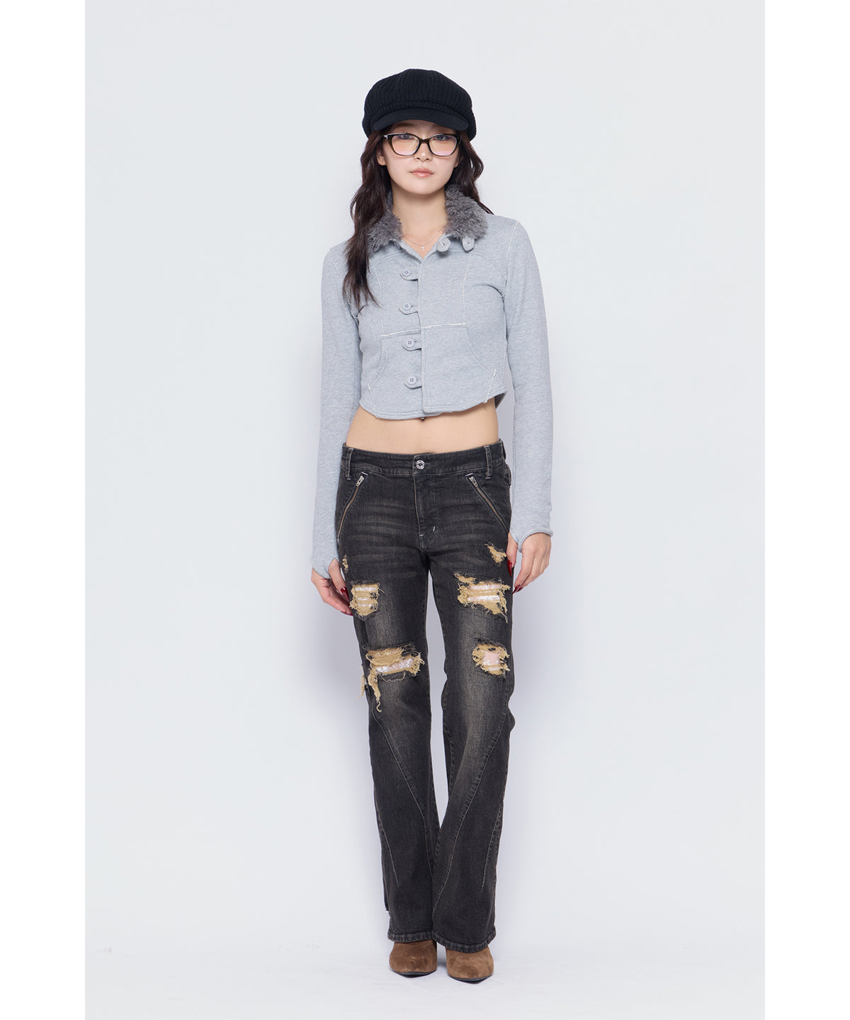 MODEL:170cm/COLOR:BLK/SIZE:M
