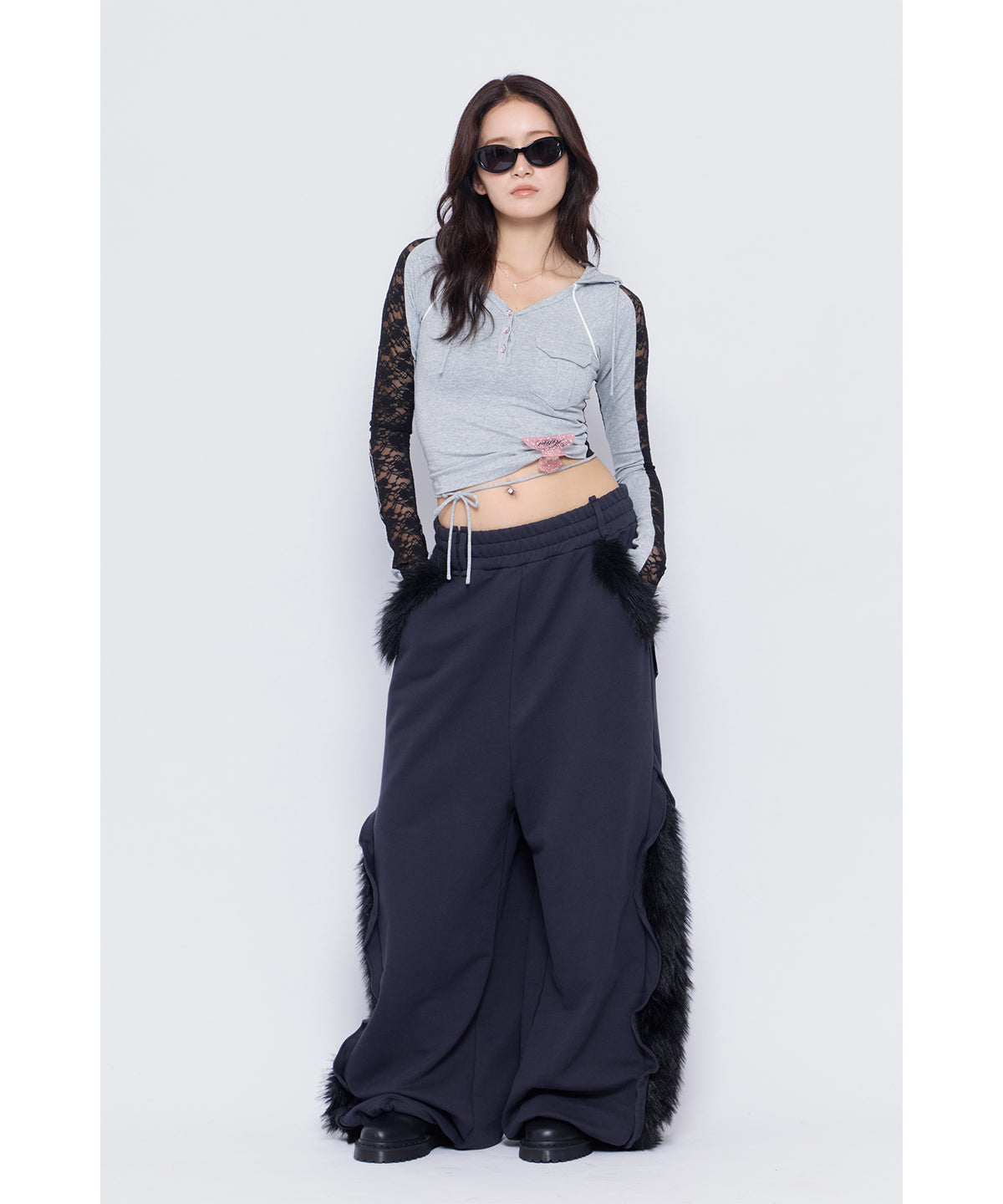 MODEL:170cm/COLOR:GRY/SIZE:F