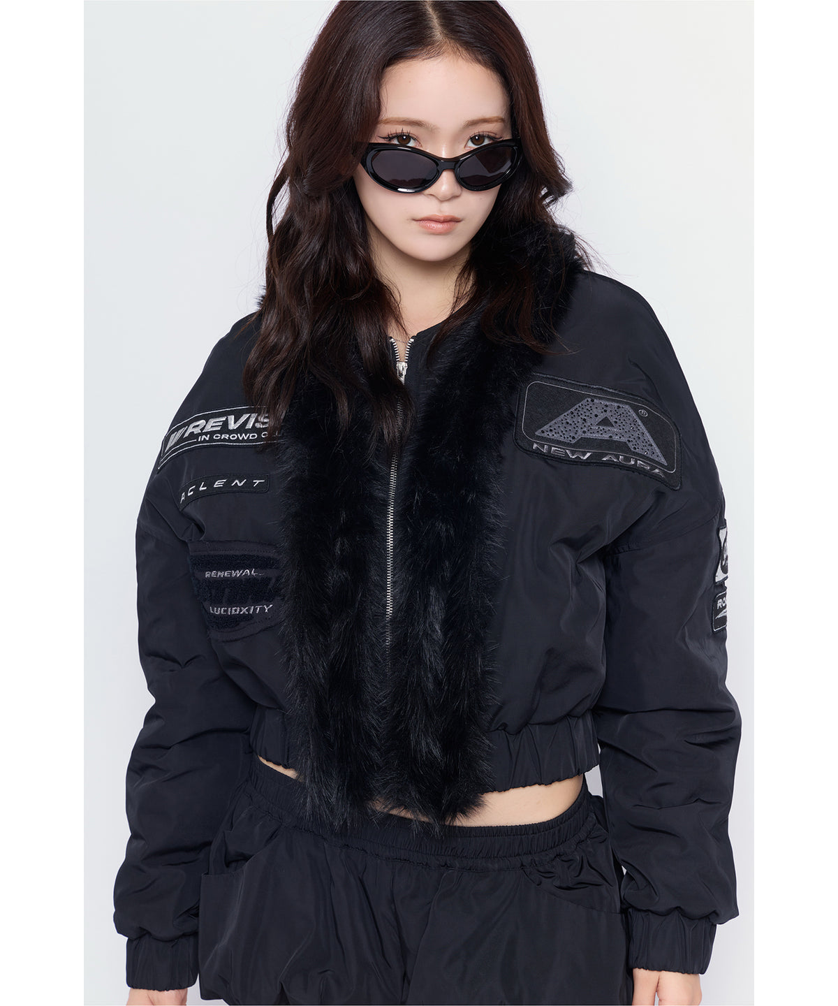 MODEL:170cm/COLOR:BLK/SIZE:F