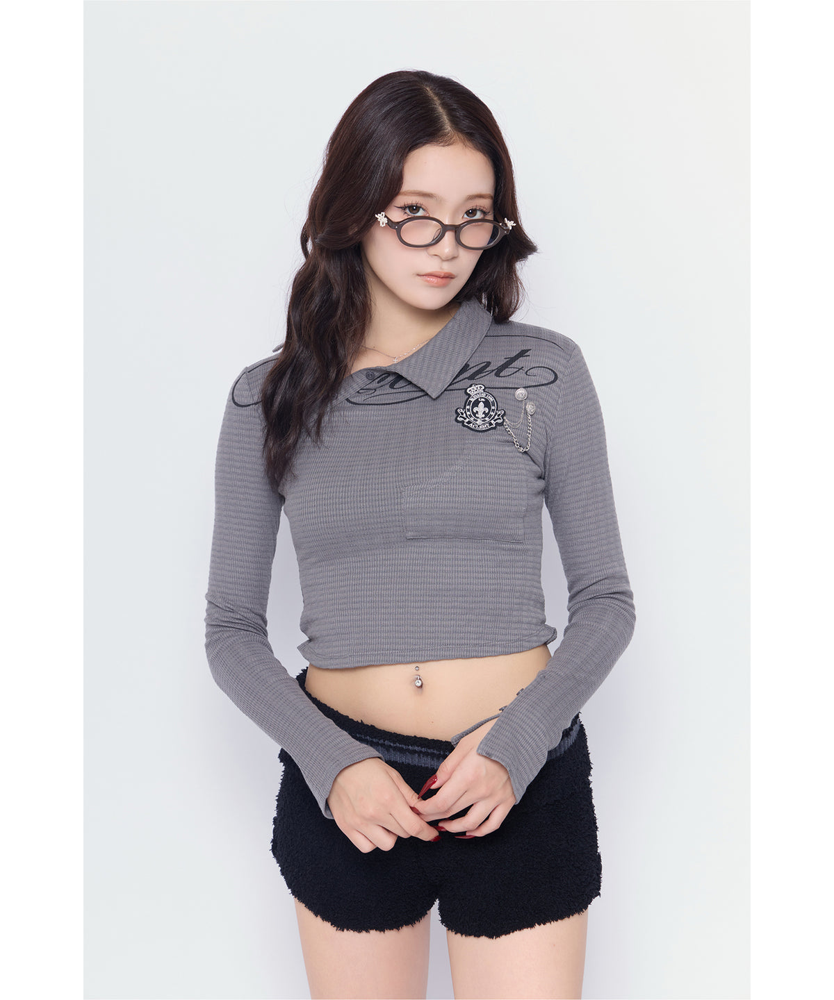 MODEL:170cm/COLOR:D/GRY/SIZE:F