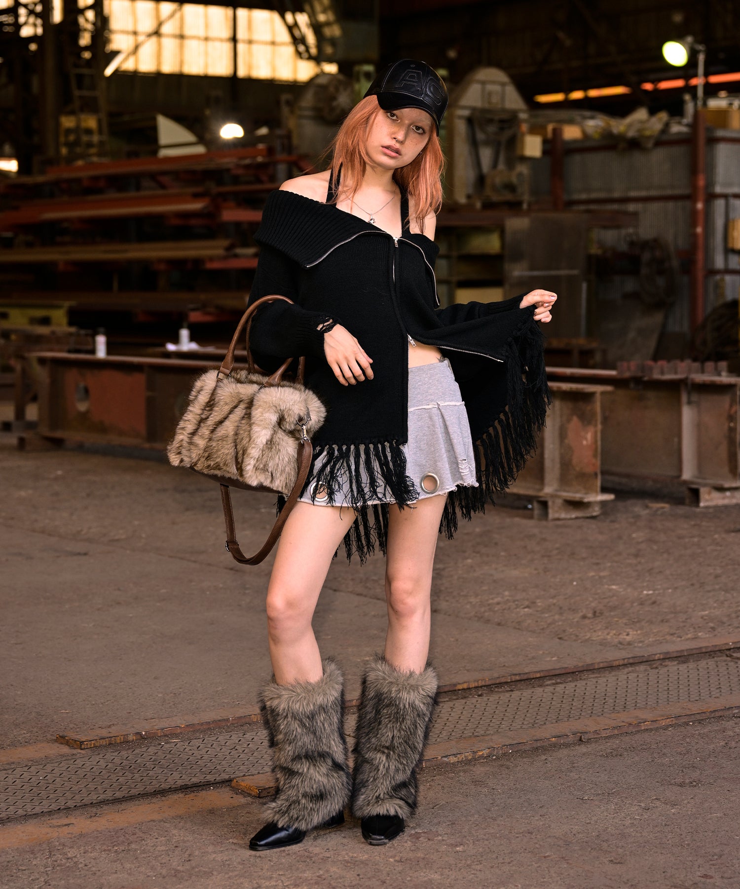 MODEL:170cm/COLOR:GRAY/SIZE:M